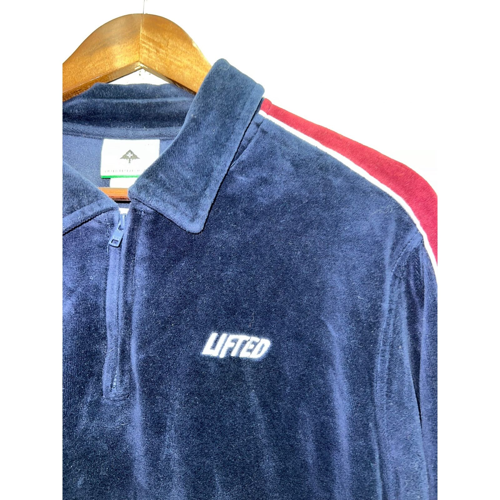 Vintage Vintage LRG Velour Track Jacket 1/4 Zip Lifted Research M Size US M / EU 48-50 / 2 - 3 Thumbnail