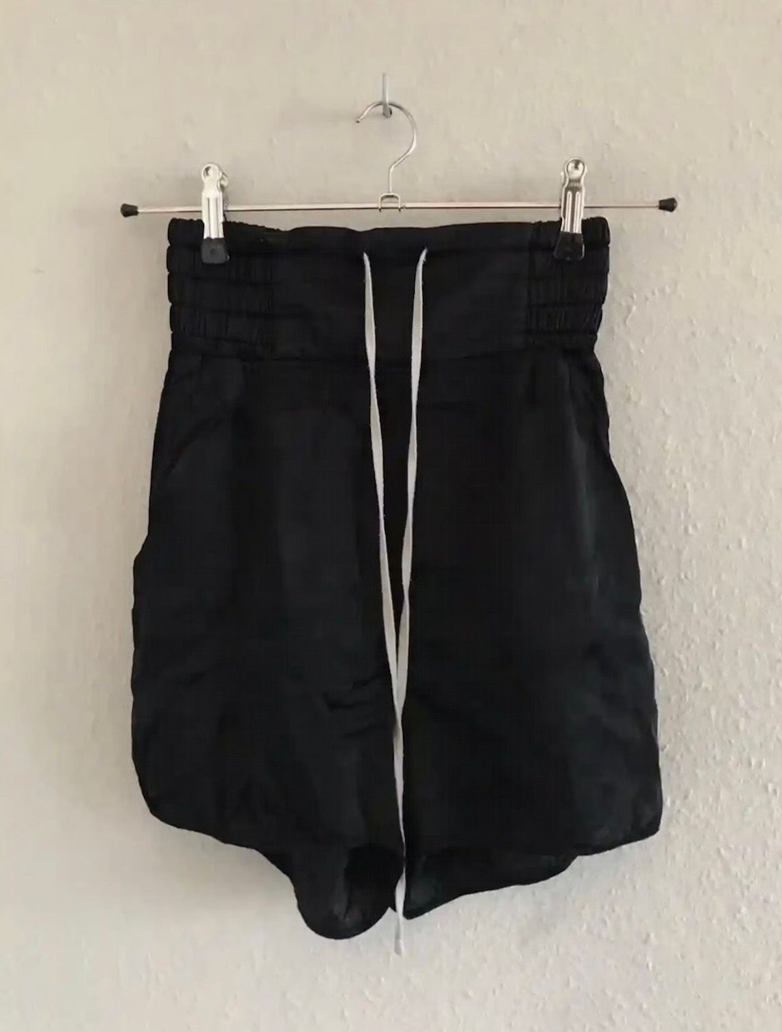 Pre-owned Rick Owens X Rick Owens Drkshdw Ss19 Babel Rick Owens Boxing Shorts In Black