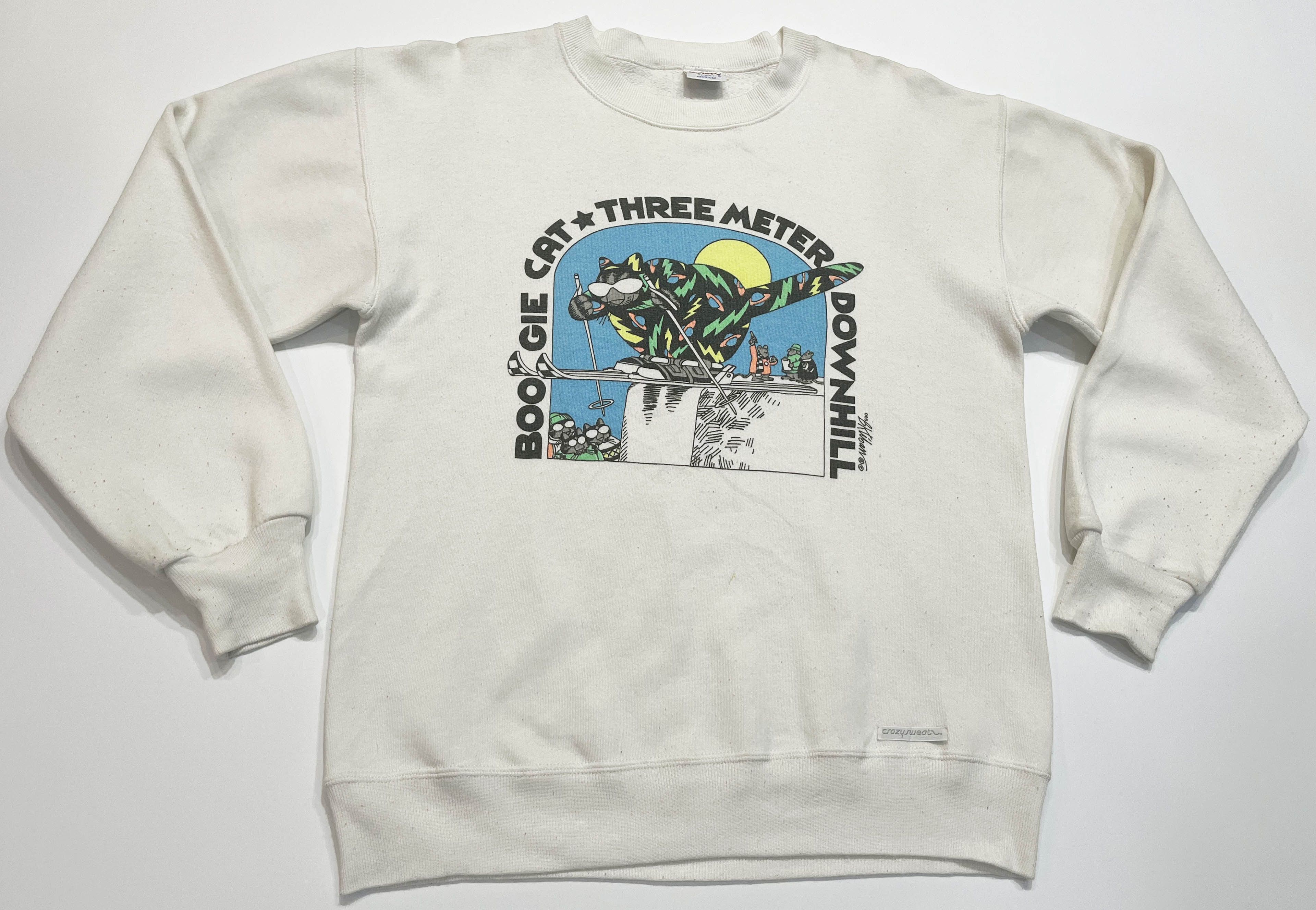 Vintage Vintage Crazy Shirt Boogie Cat Kliban Crewneck Sweatshirt Size US M / EU 48-50 / 2 - 1 Thumbnail
