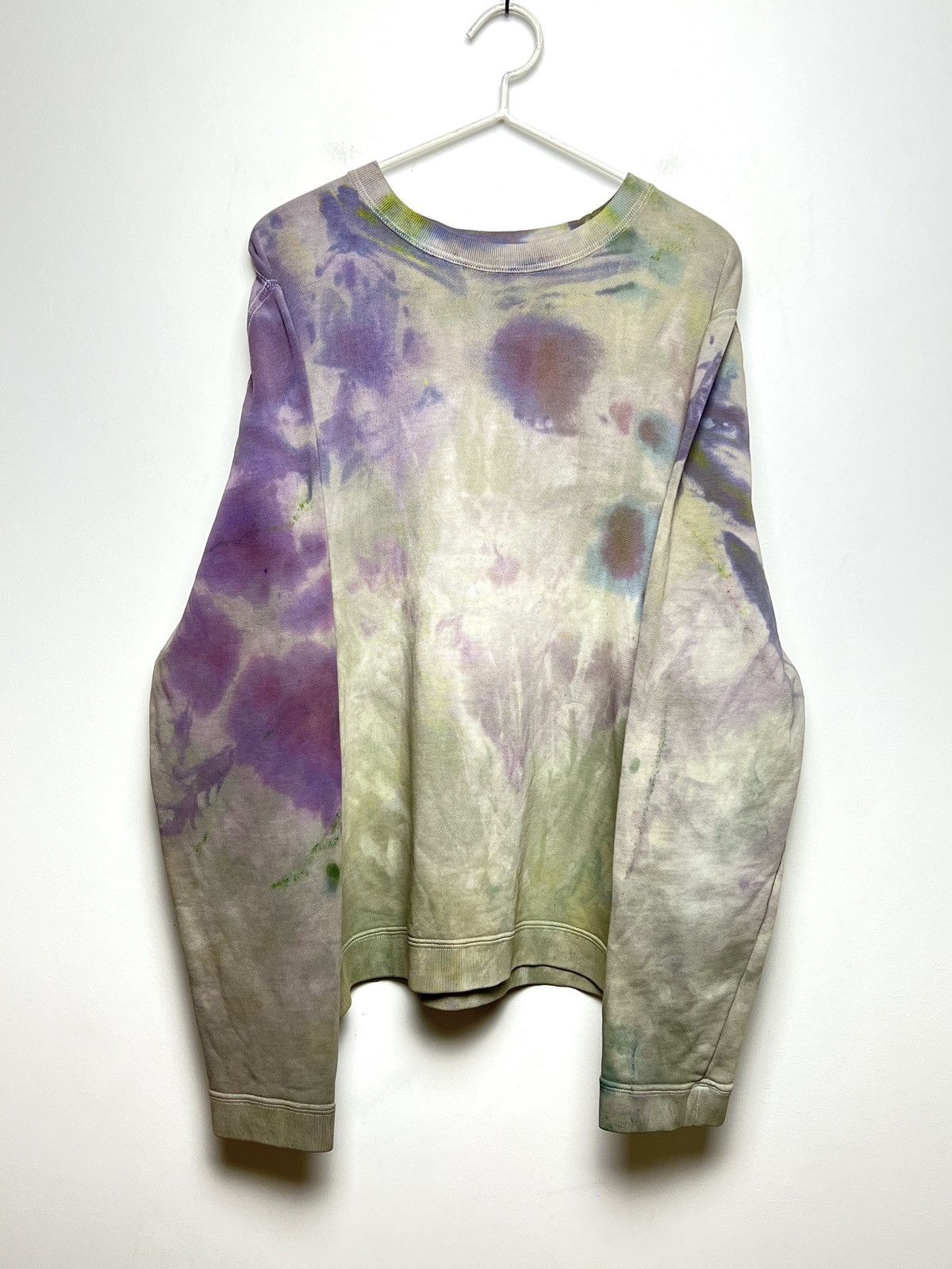 Pre-owned Acne Studios X Avant Garde Acne Y2k Custom Tie Dye Sweatshirt In Lavender