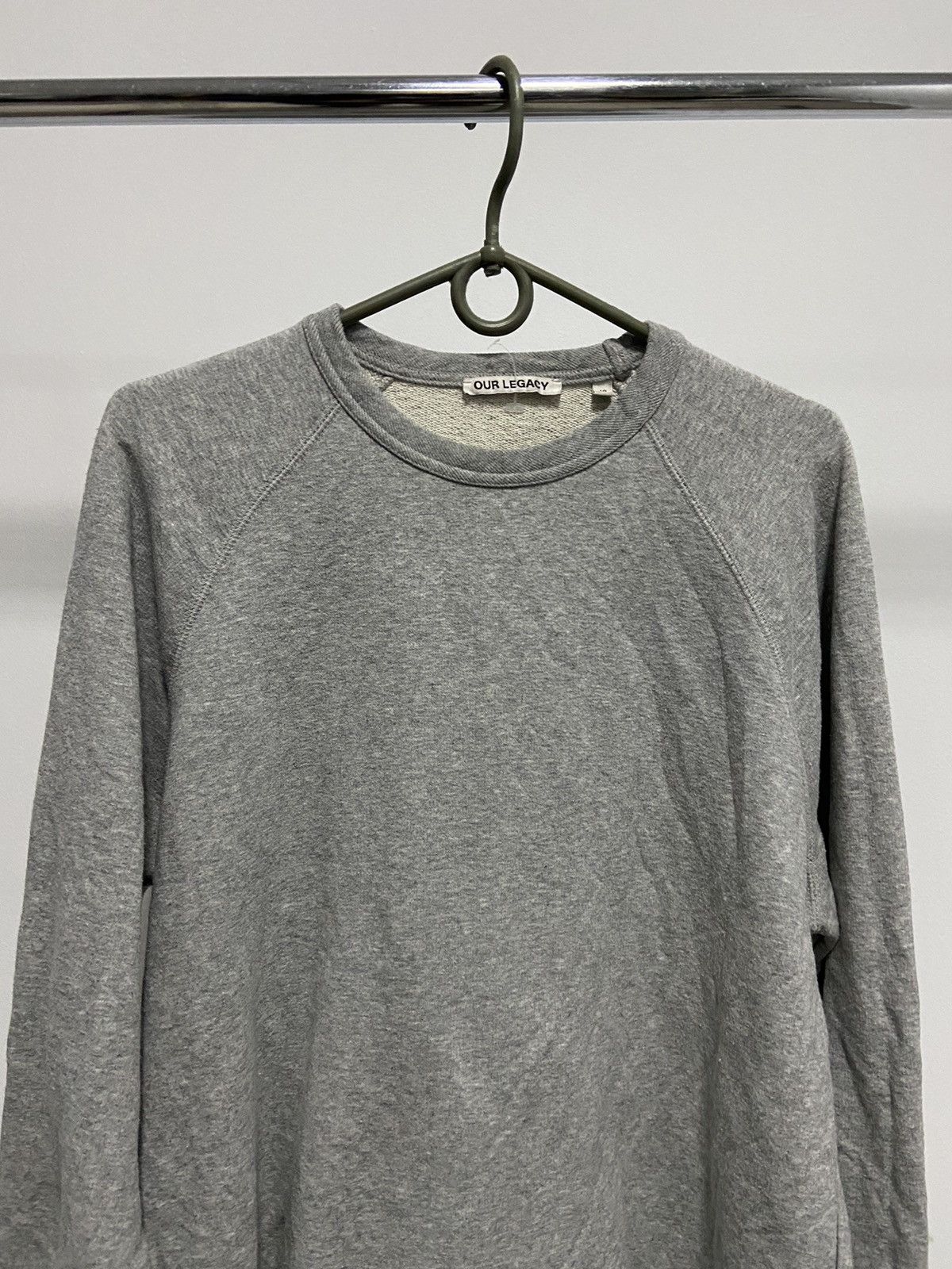 Our Legacy × Vintage Our Legacy grey melange loop sweat vintage sweatshirt Size US M / EU 48-50 / 2 - 2 Thumbnail