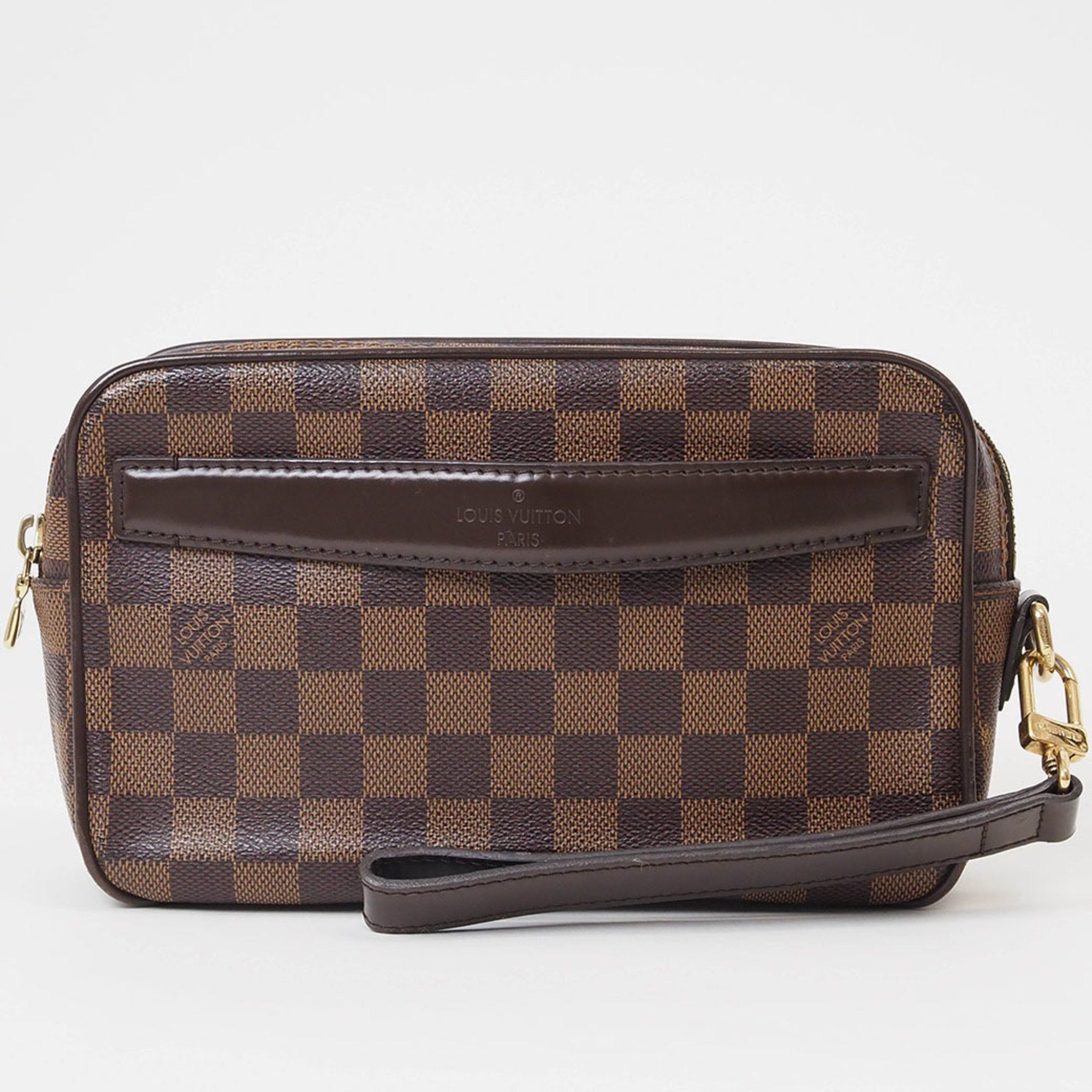 Louis Vuitton Louis Vuitton Pochette Saint Paul Clutch Bag Damier Ebene N41219 Men's Canvas LOUIS VUITTON Size ONE SIZE - 1 Thumbnail