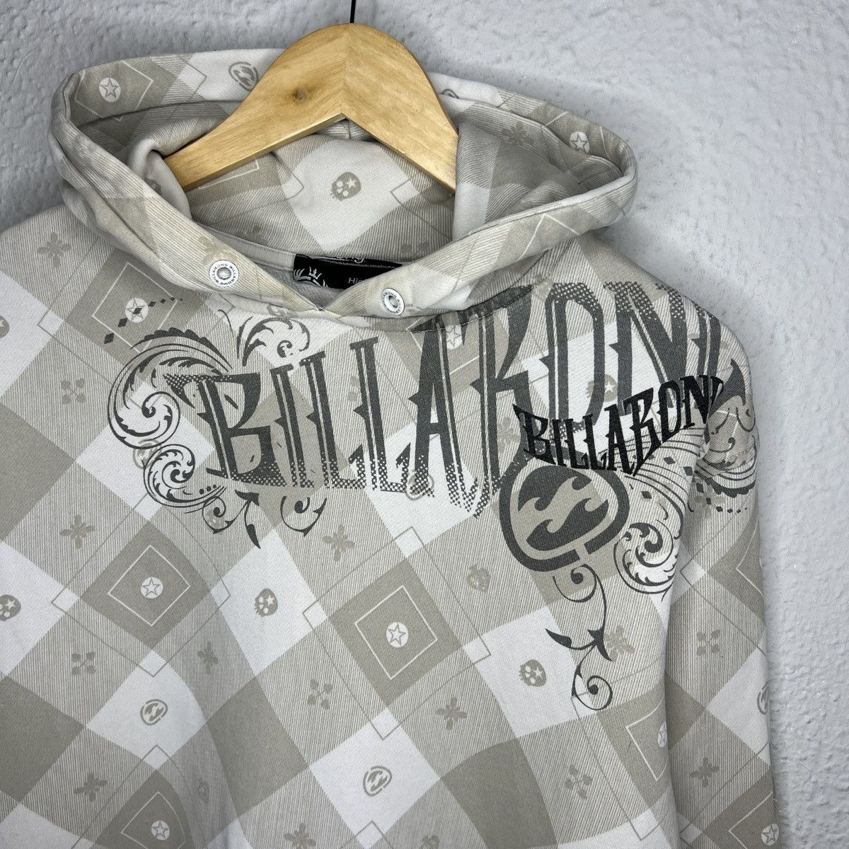 Billabong Vintage Y2K Billabong Beige Hoodie Skate Surf Full Print Size US M / EU 48-50 / 2 - 4 Thumbnail