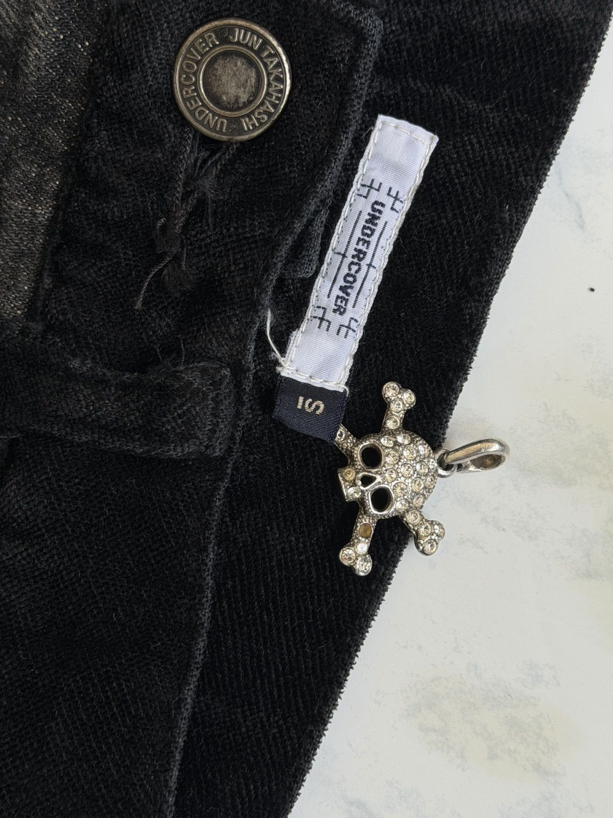 Undercover Undercover AW02 Velour Strip Denim Size US 29 - 7 Thumbnail