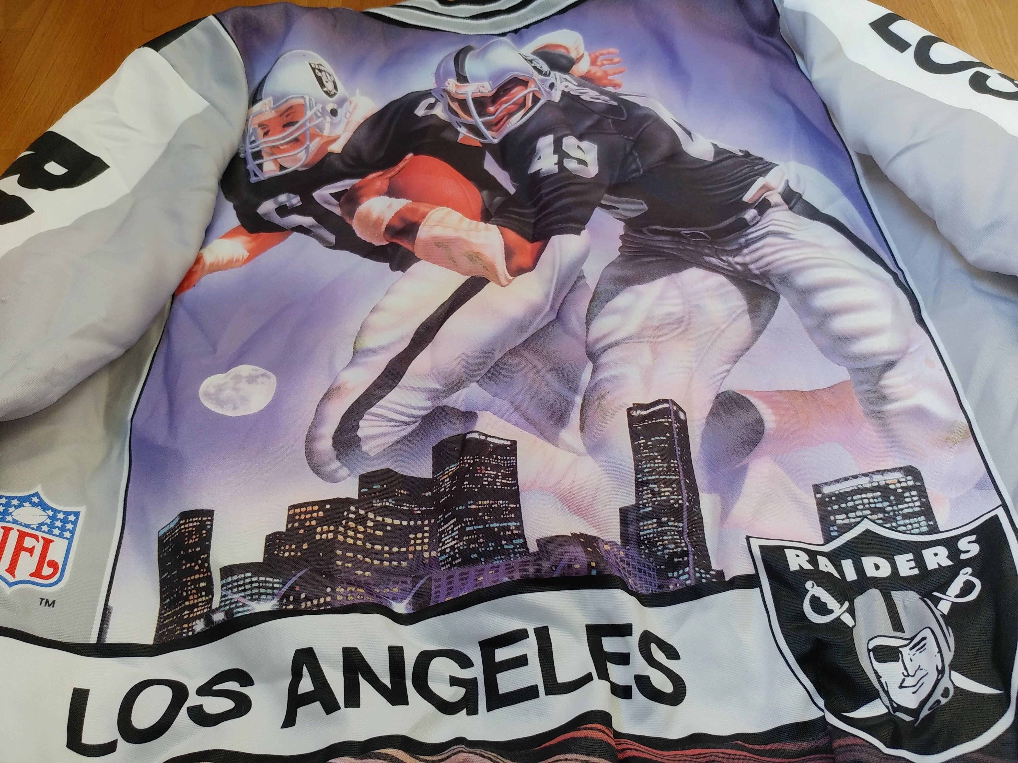 NFL Los Angeles Raiders jacket vintage bomber Oakland Raiders L Size US L / EU 52-54 / 3 - 6 Thumbnail
