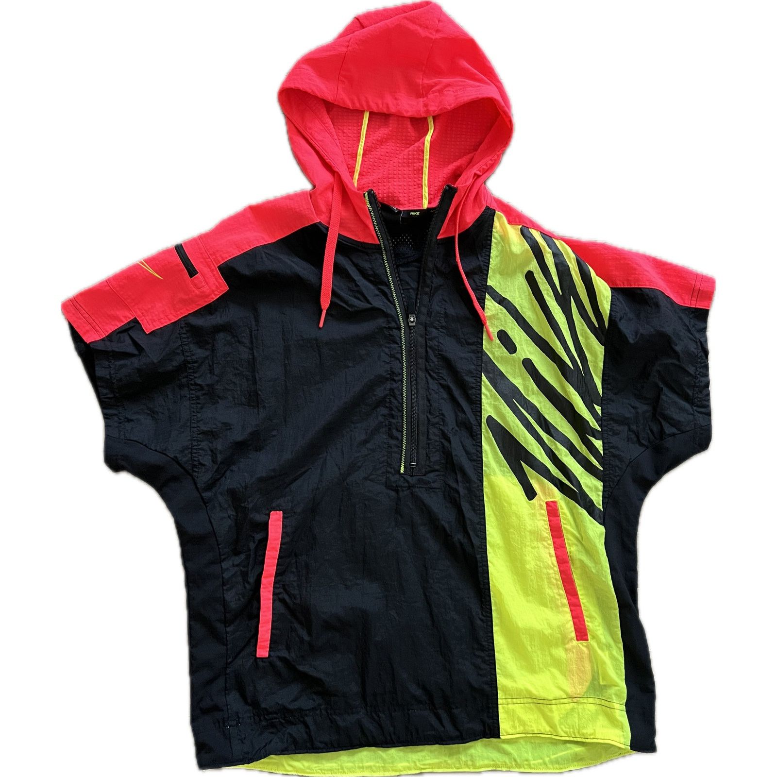Nike Nike Men's Short-Sleeve 1/2-Zip Training Hoodie Dayglow Neon Size US M / EU 48-50 / 2 - 4 Thumbnail