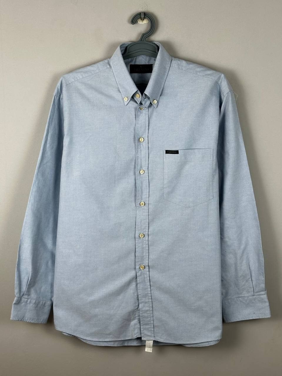 Valentino Valentino Jeans Oxford Blue Luxury Vintage Shirt Size US XL / EU 56 / 4 - 2 Thumbnail