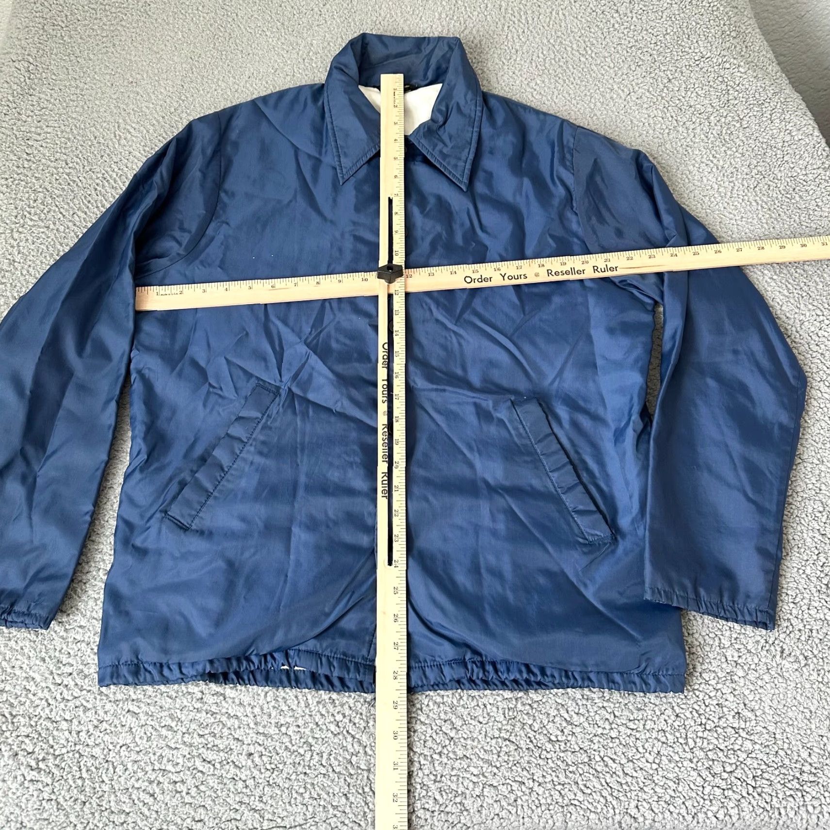 Vintage VINTAGE JC Penney Jacket Mens Bomber Jacket Nylon Blue 70s Workwear 80s 90s Casual Travel Quilted Button Collared Lightweight Medium Tours? Size US M / EU 48-50 / 2 - 5 Thumbnail