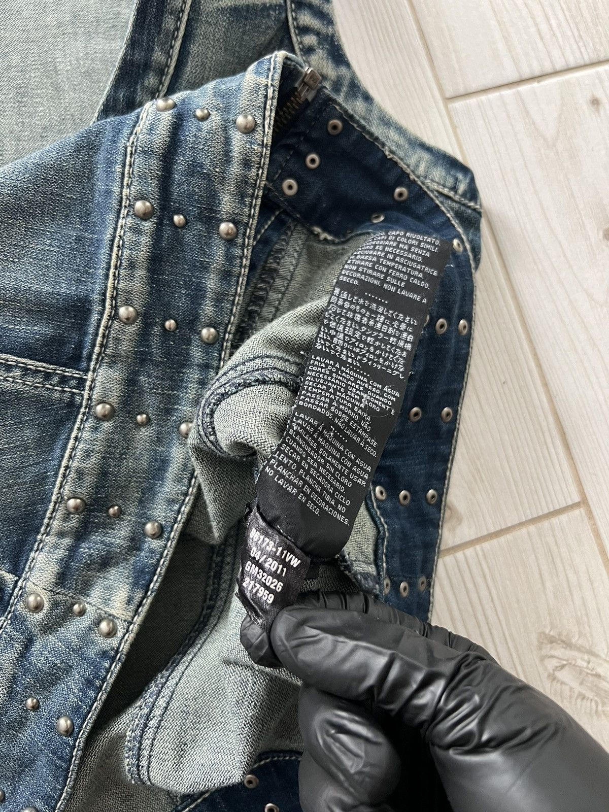 Harley Davidson Y2K Harley Davidson Vest Women's Embellished Denim Grunge Size M / US 6-8 / IT 42-44 - 18 Thumbnail
