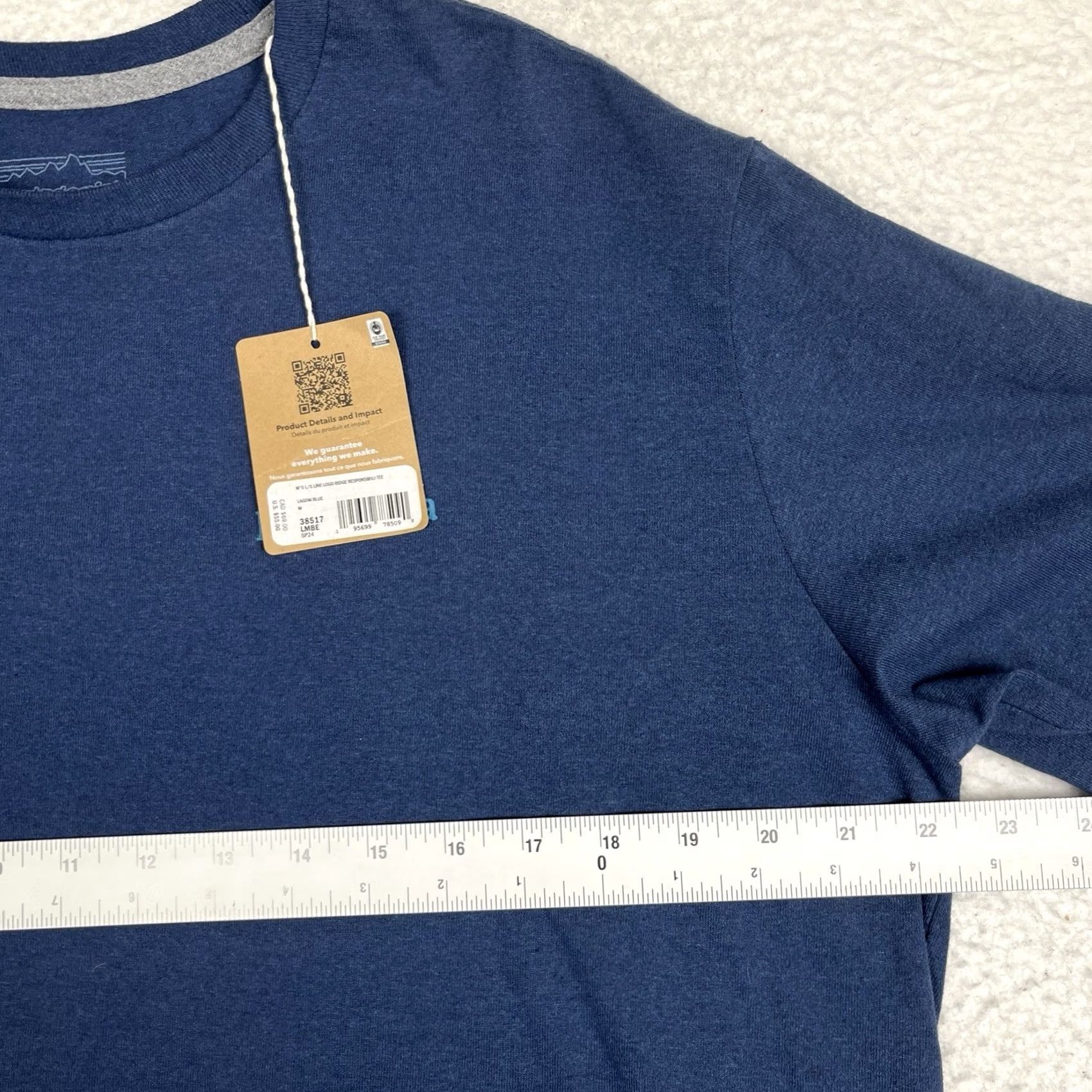 Patagonia Patagonia Responsibili-Tee Long Sleeve Shirt Mens Medium Blue Line Logo Ridge Size US M / EU 48-50 / 2 - 4 Thumbnail