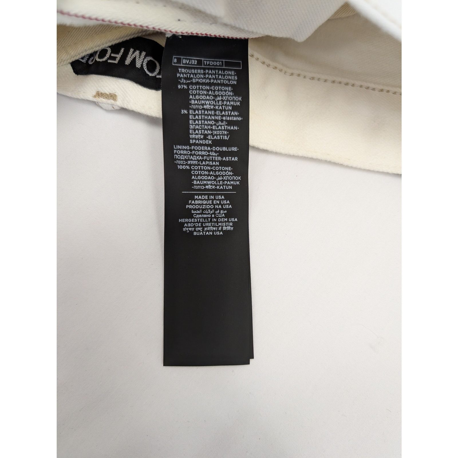 Tom Ford o1rshd1 Denim Slim Jean in White Size US 36 / EU 52 - 19 Thumbnail