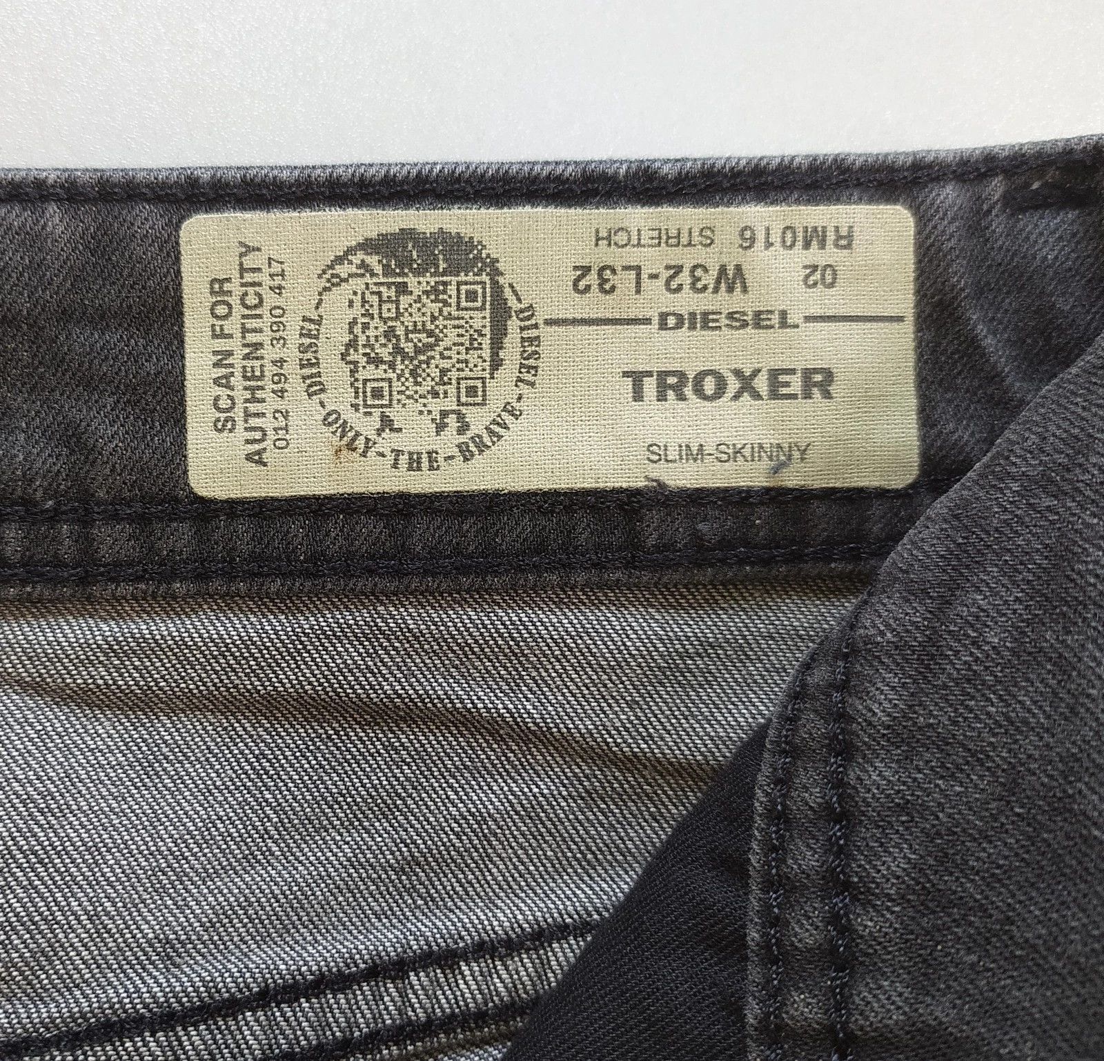 Diesel Diesel TROXER L.32 MENS JEANS SLTP/9986 Size US 32 / EU 48 - 7 Thumbnail