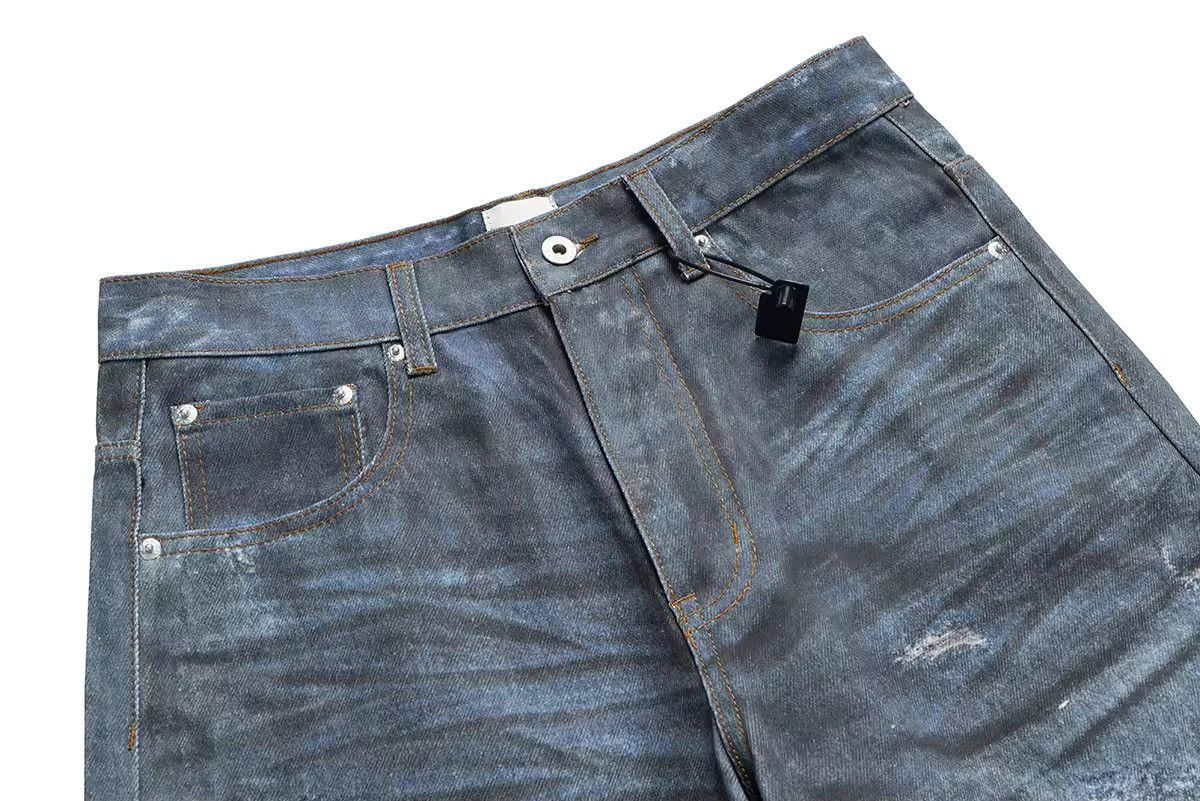Jean Distressed Dirty Blue Ripped Jeans Size US 36 / EU 52 - 3 Thumbnail