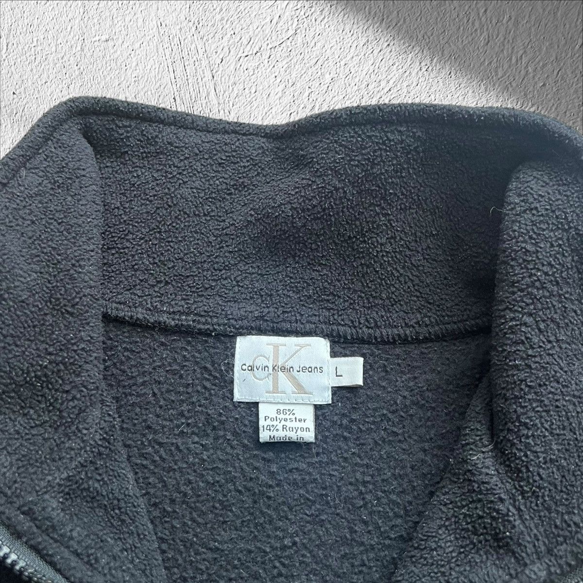 Calvin Klein Vintage 90s Calvin Klein Jeans Quarter Zip Pullover Large Size US L / EU 52-54 / 3 - 3 Thumbnail