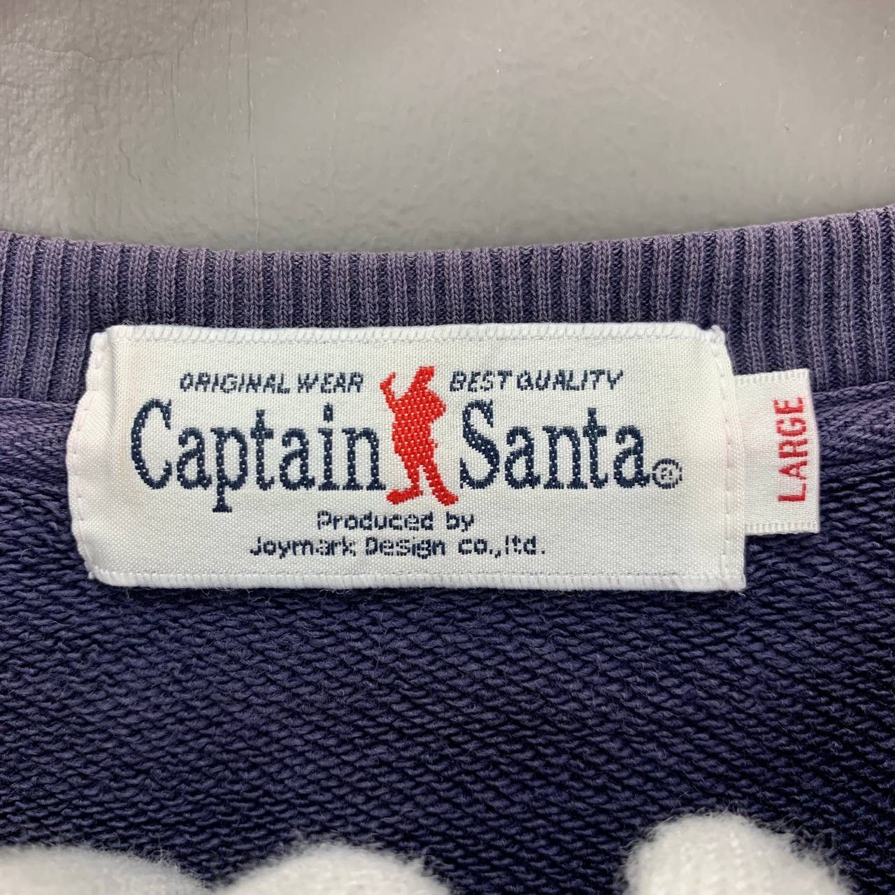 Japanese Brand CAPTAIN SANTA YACHT CLUB Crew Neck Sweatshirt #2411-13x Size US L / EU 52-54 / 3 - 7 Thumbnail