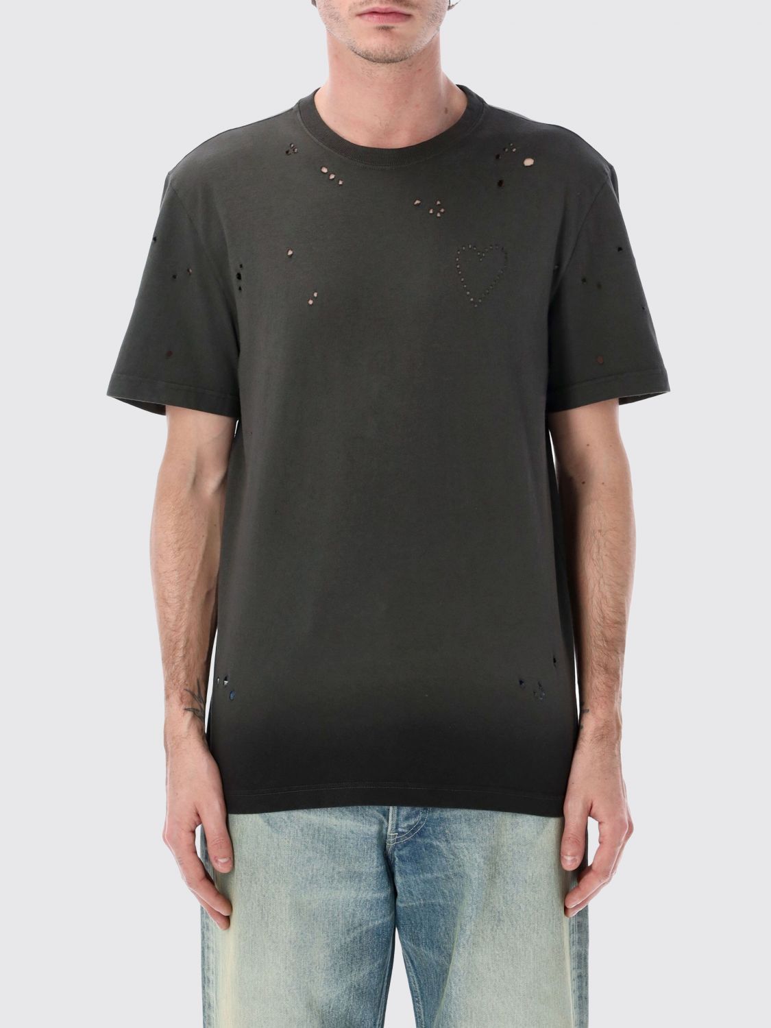 Golden Goose Golden Goose T-Shirt Men Charcoal Size US M / EU 48-50 / 2 - 1 Thumbnail