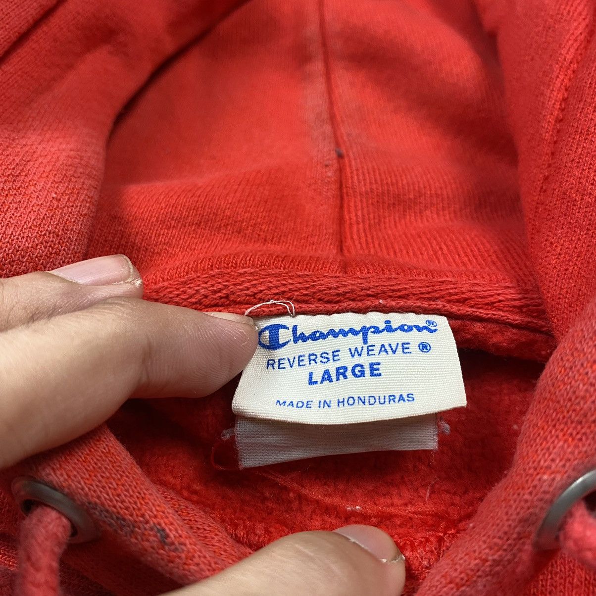 Champion × Vintage y2k Distressed Painted Reverse Weave Pullover Size US L / EU 52-54 / 3 - 5 Thumbnail