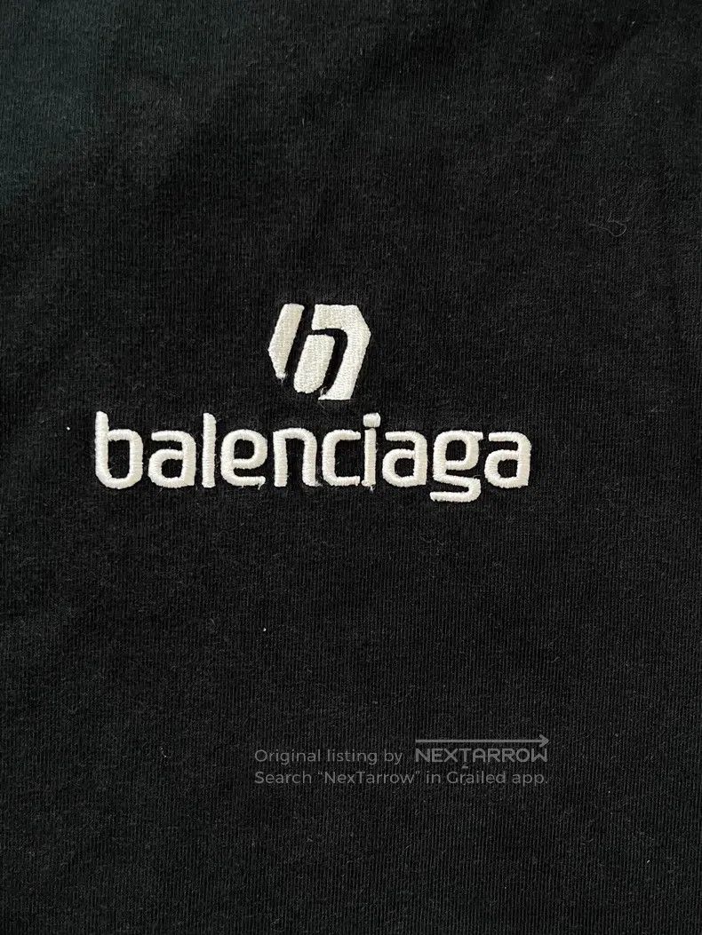 Balenciaga Balenciaga Letter Printed Round Neck Short Sleeve Off Shou Size M / US 6-8 / IT 42-44 - 3 Thumbnail
