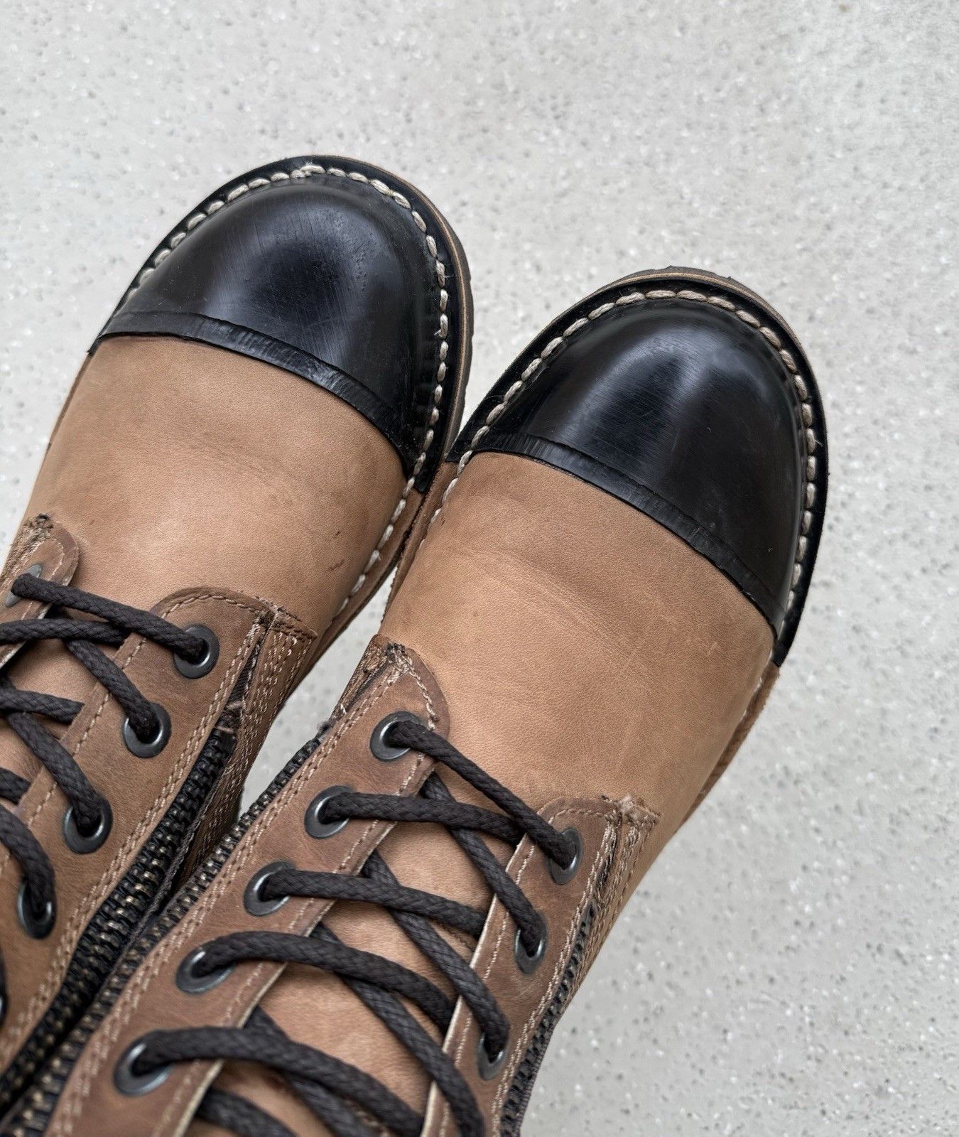 Smith's American Smith's American Combat Boots Mens Rare Rubber Avant Garde Size US 7.5 / EU 40-41 - 12 Thumbnail