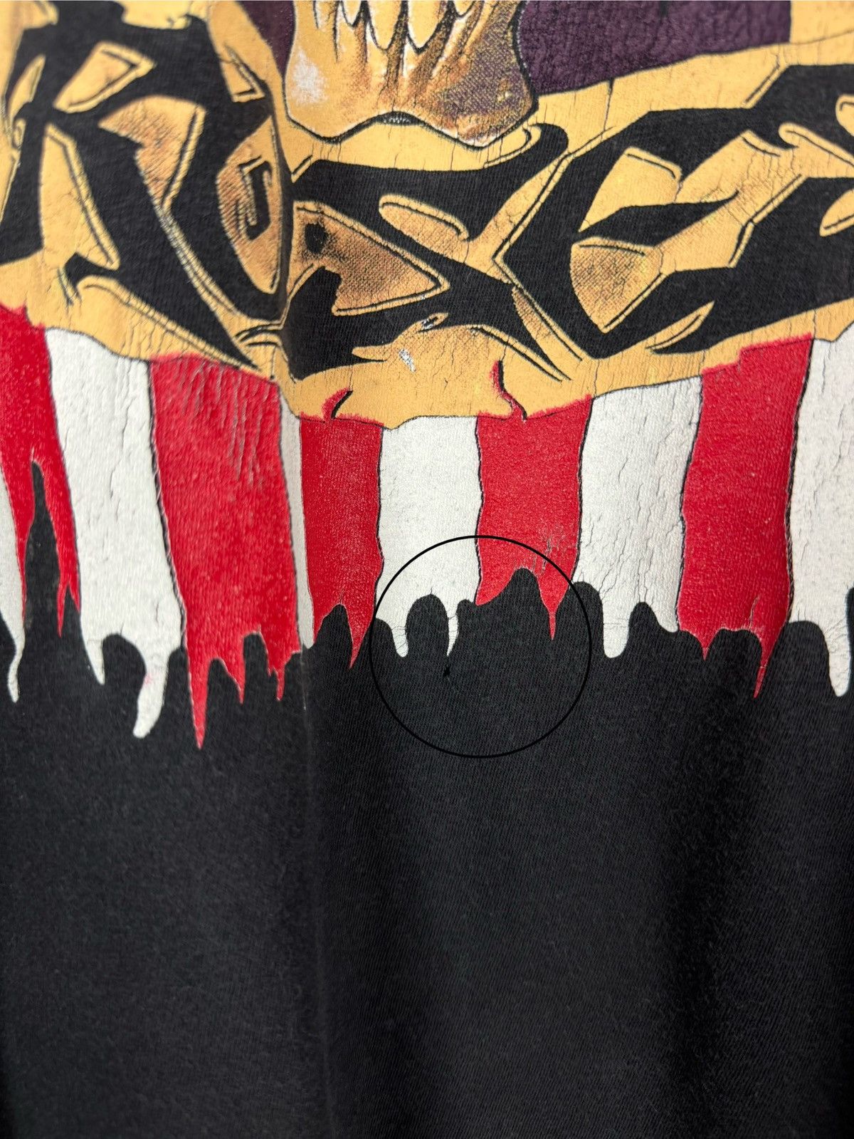 Band Tees 1991 Vintage Distressed Guns N Roses Skulls Graphic LS Shirt Size US XL / EU 56 / 4 - 14 Thumbnail