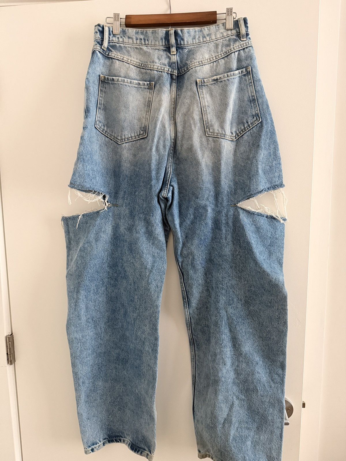 Maison Margiela Maison Margiela Mid-Rise Cut-Out Detailed Jeans Size 34" / US 12 / IT 48 - 2 Thumbnail
