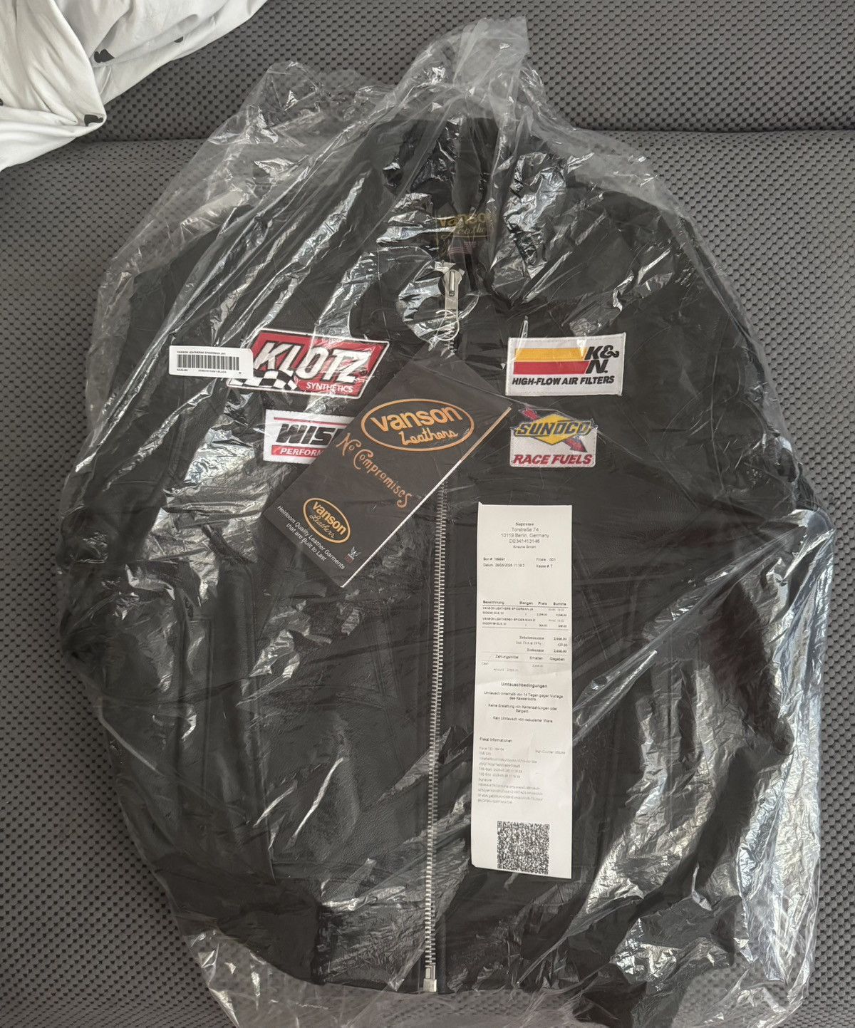 Supreme × Vanson Leathers Supreme/Vanson Leathers Spider-Man Jacket Black Size M Size US M / EU 48-50 / 2 - 2 Thumbnail