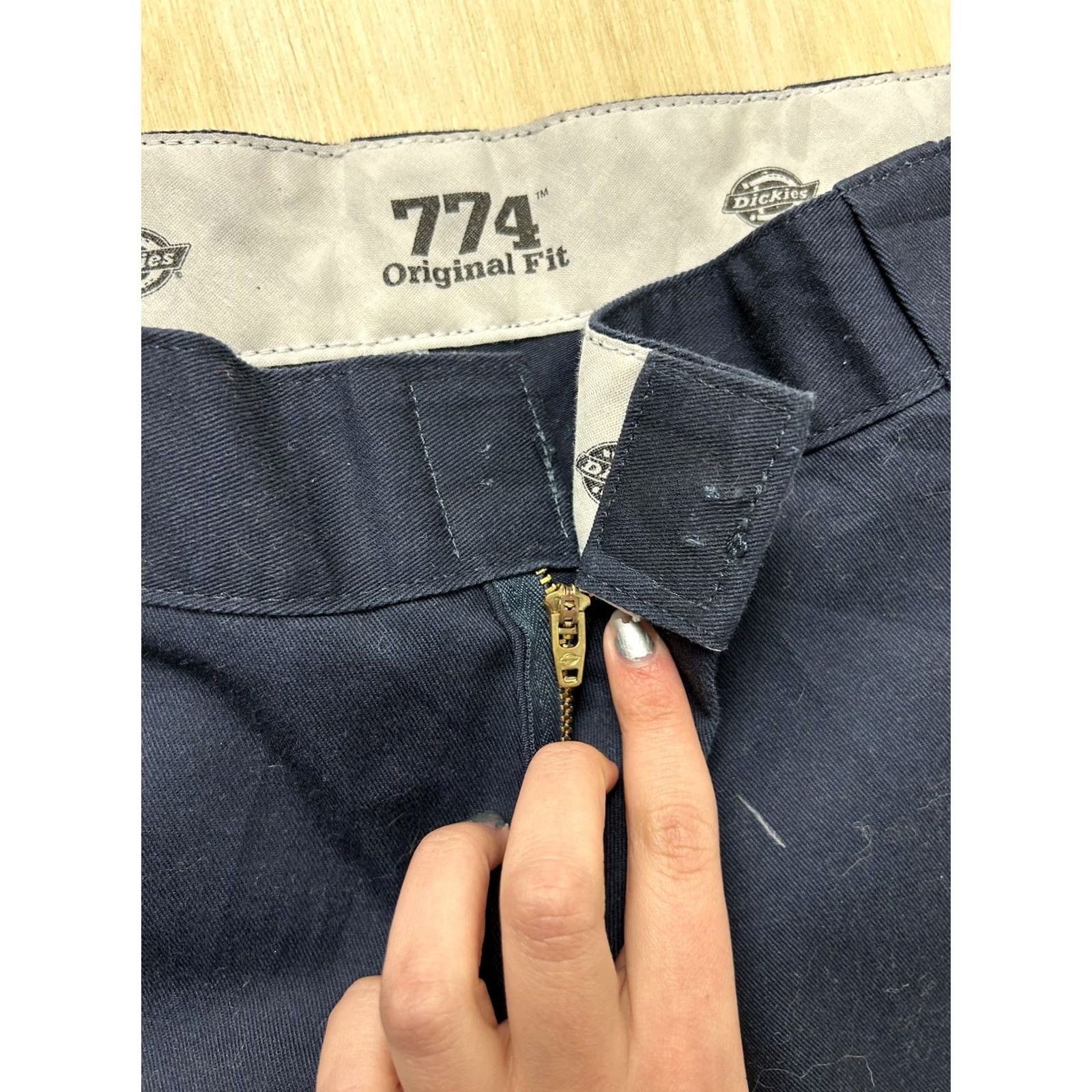 Dickies Dickies Pants Womens 20R Blue Chino Straight Leg Relaxed Fit 774 Original Fit Size 42" / US 20 - 2 Thumbnail