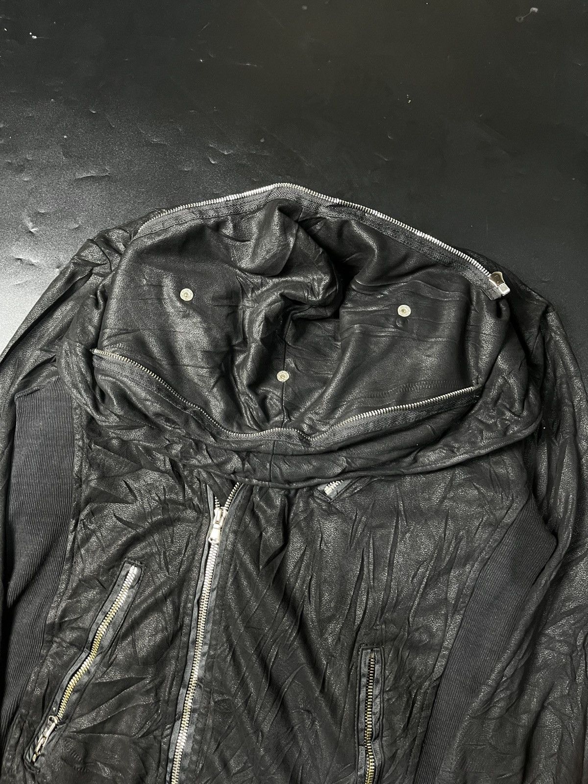 Johnny wolf Buffalo Bobs Asymmetric Waxed Jacket