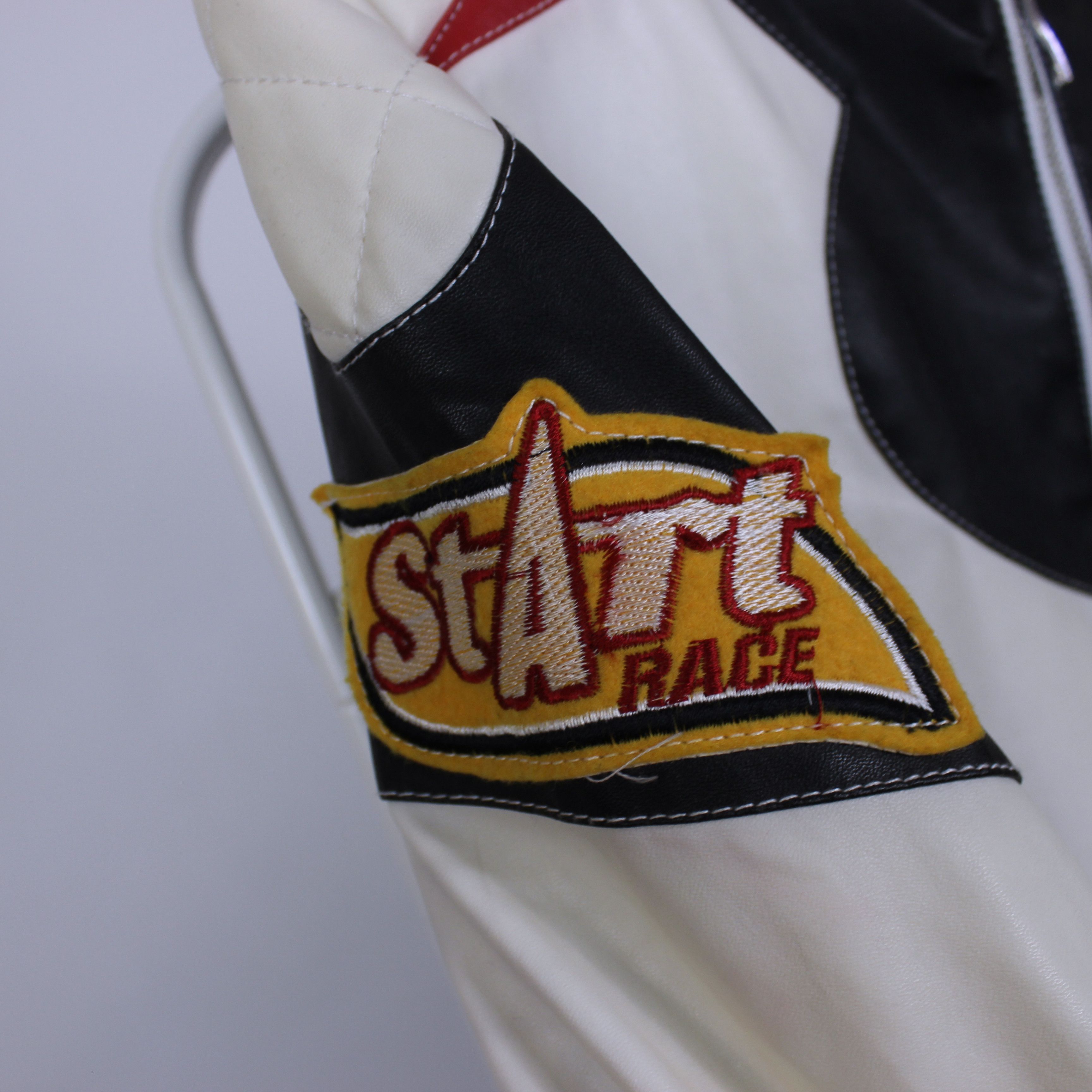 NASCAR Vintage Wonder Team Grand Prix Y2K Racing Leather Jacket Size M / US 6-8 / IT 42-44 - 5 Thumbnail