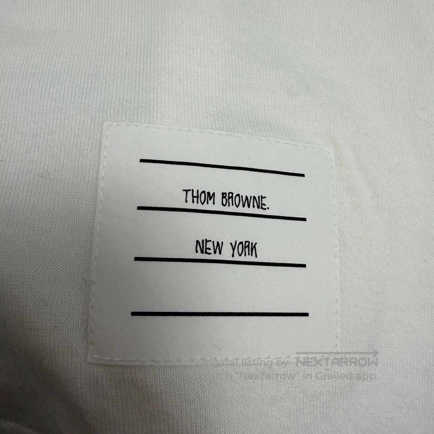 Thom Browne Thom Browne White Four Stripe Short Sleeve| Size S / US 4 / IT 40 - 5 Thumbnail