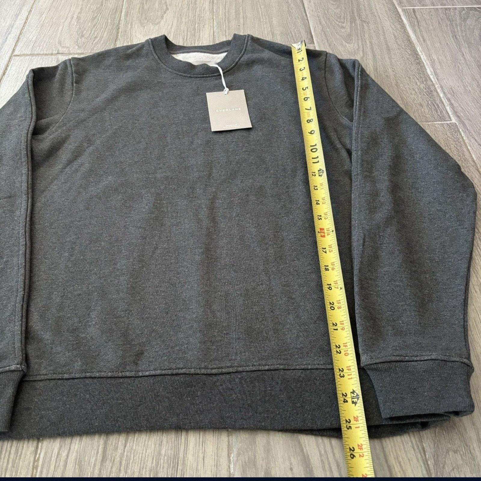 Everlane Everlane Organic Cotton French Terry Crewneck Grey Small Size US S / EU 44-46 / 1 - 9 Thumbnail