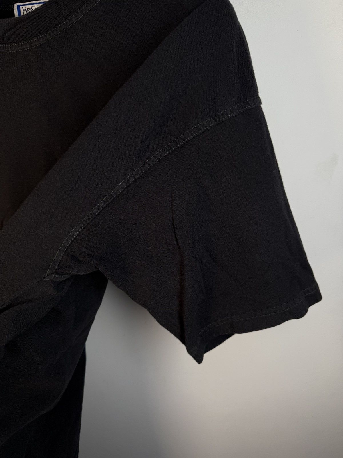 Yves Saint Laurent 90s YSL T-Shirt Big Logo Black Shirt Vintage Tee Size US M / EU 48-50 / 2 - 12 Thumbnail