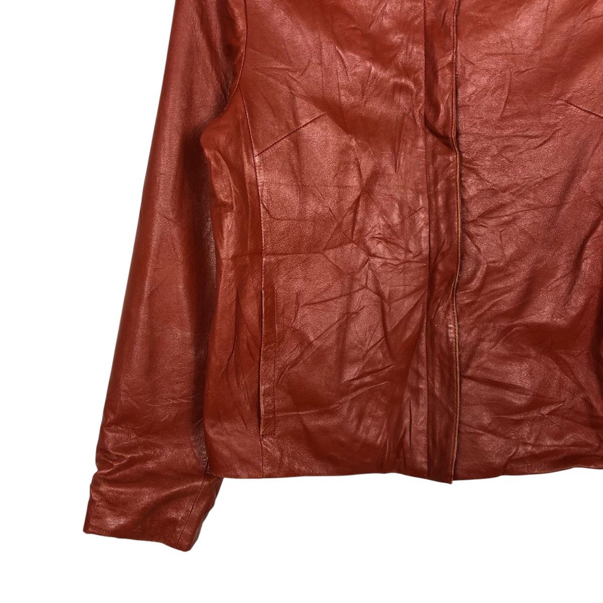 Japanese Brand 📌Vintage Cropped Leather Jacket Zipper Lio Bell IsseyMiyake Size US M / EU 48-50 / 2 - 5 Thumbnail