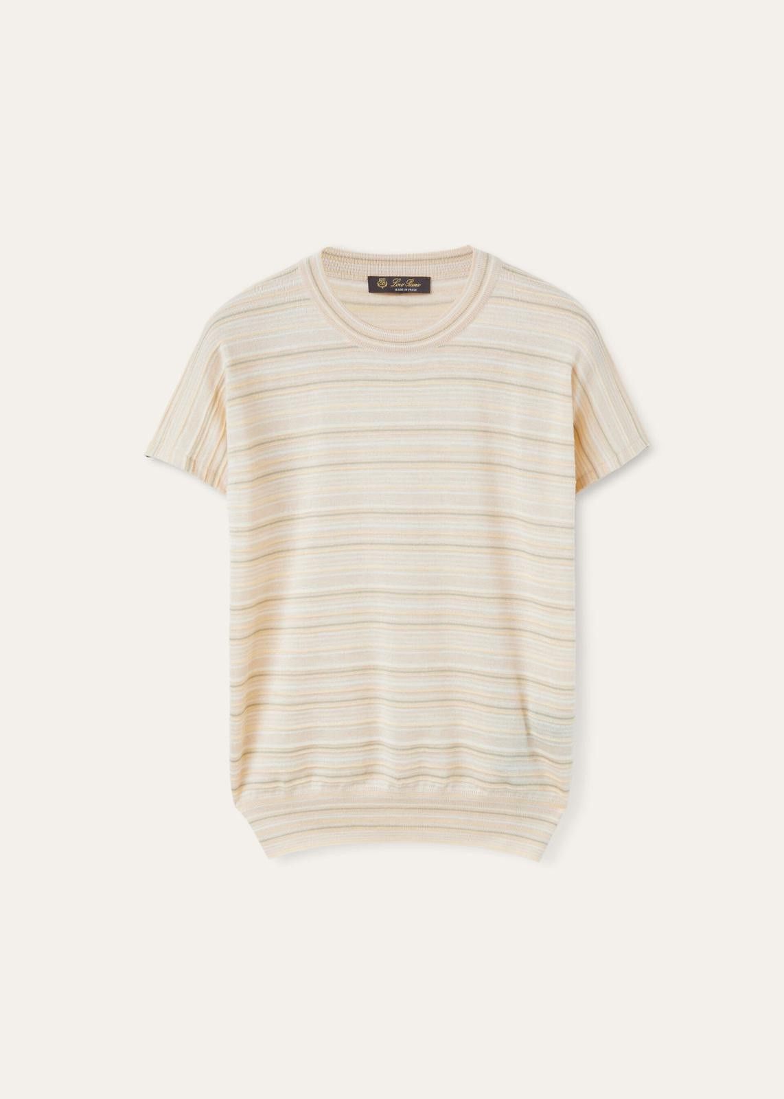 Loro Piana o1srvl11e0125 FAN6224 Mogami Short Sleeve Sweater Size M / US 6-8 / IT 42-44 - 1 Thumbnail