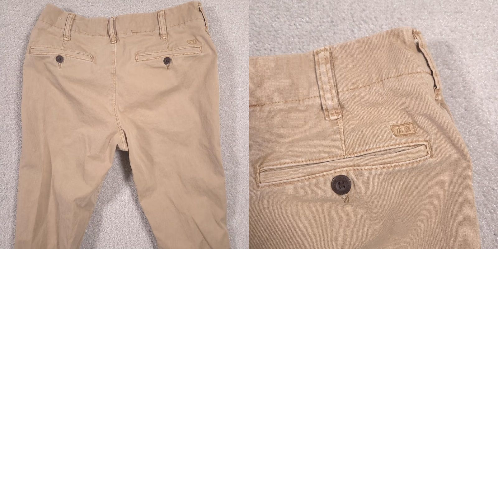 American Eagle Outfitters VINTAGE? No. American Eagle Outfitters Pants Mens 29x30 Khaki Skinny Flex Chino Stretch Size US 29 - 9 Thumbnail