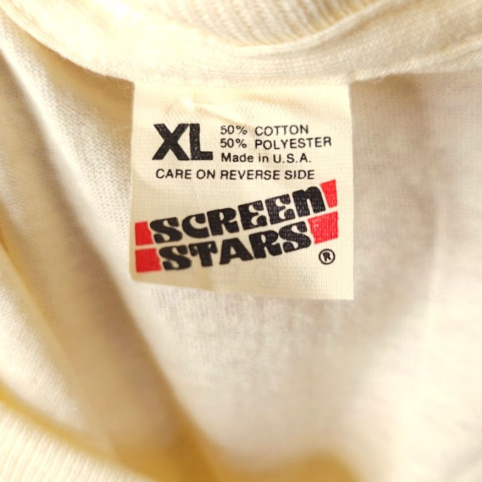 Vintage VINTAGE Wood Badge Fox T Shirt Mens Size Large Cream 80s Boy Scouts Made In USA Size US L / EU 52-54 / 3 - 6 Thumbnail