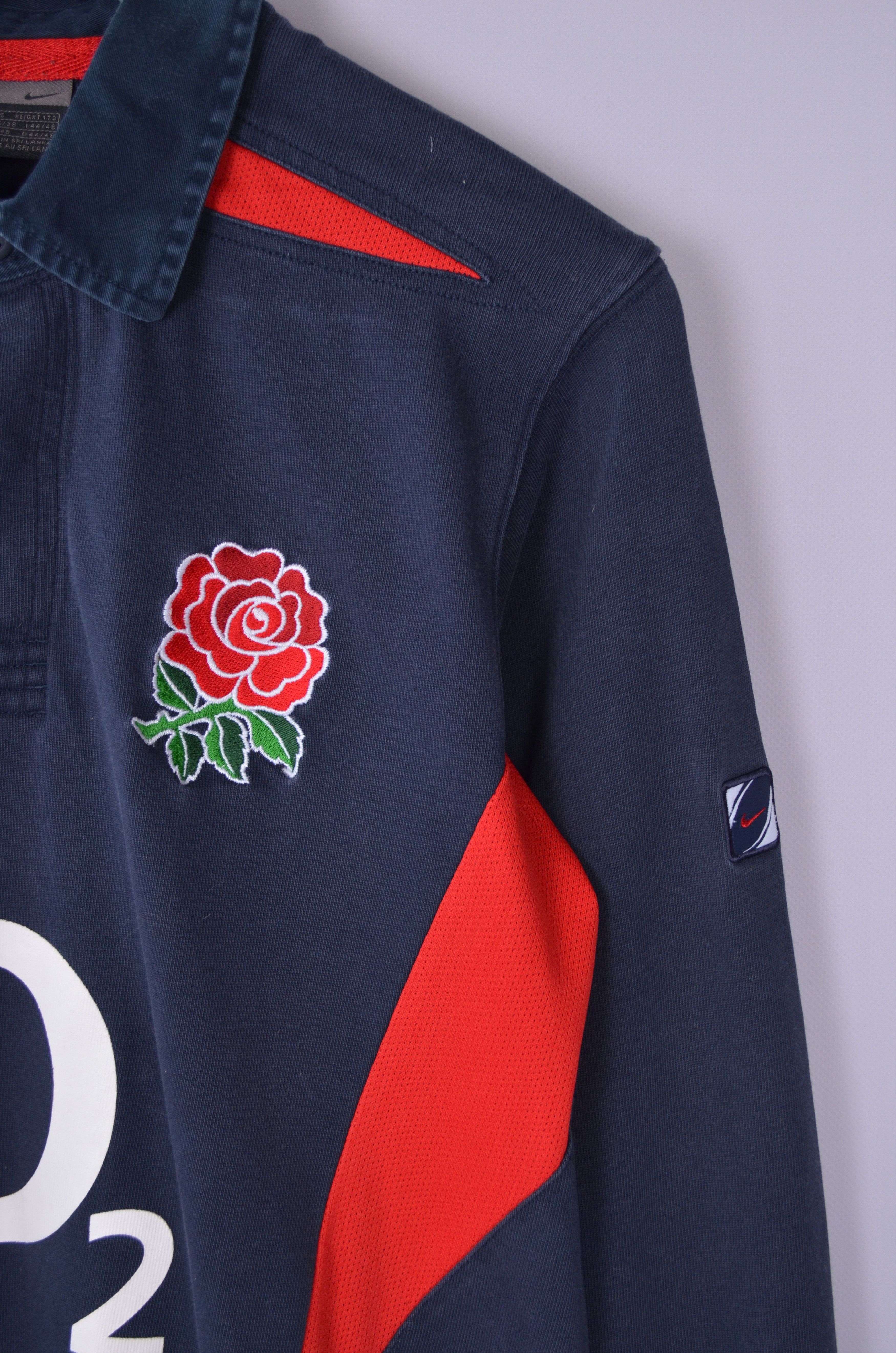 Nike × Vintage Nike England Team 2000s World Cup Rugby Shirt L/S Jersey S Size US S / EU 44-46 / 1 - 3 Thumbnail