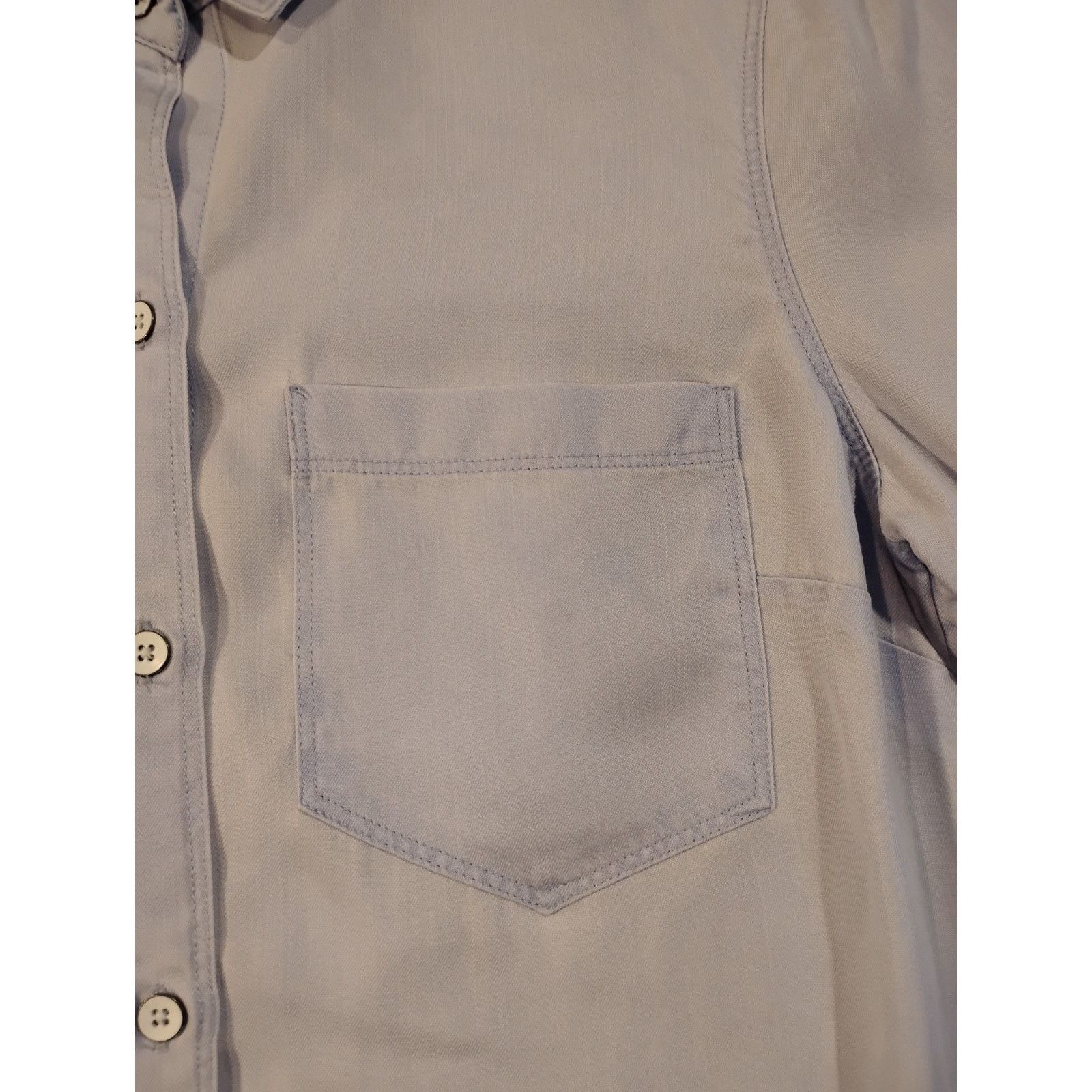 Old Navy Old Navy (Small) Women's Soft Fabric Denim Dress Shirt Size S / US 4 / IT 40 - 4 Thumbnail
