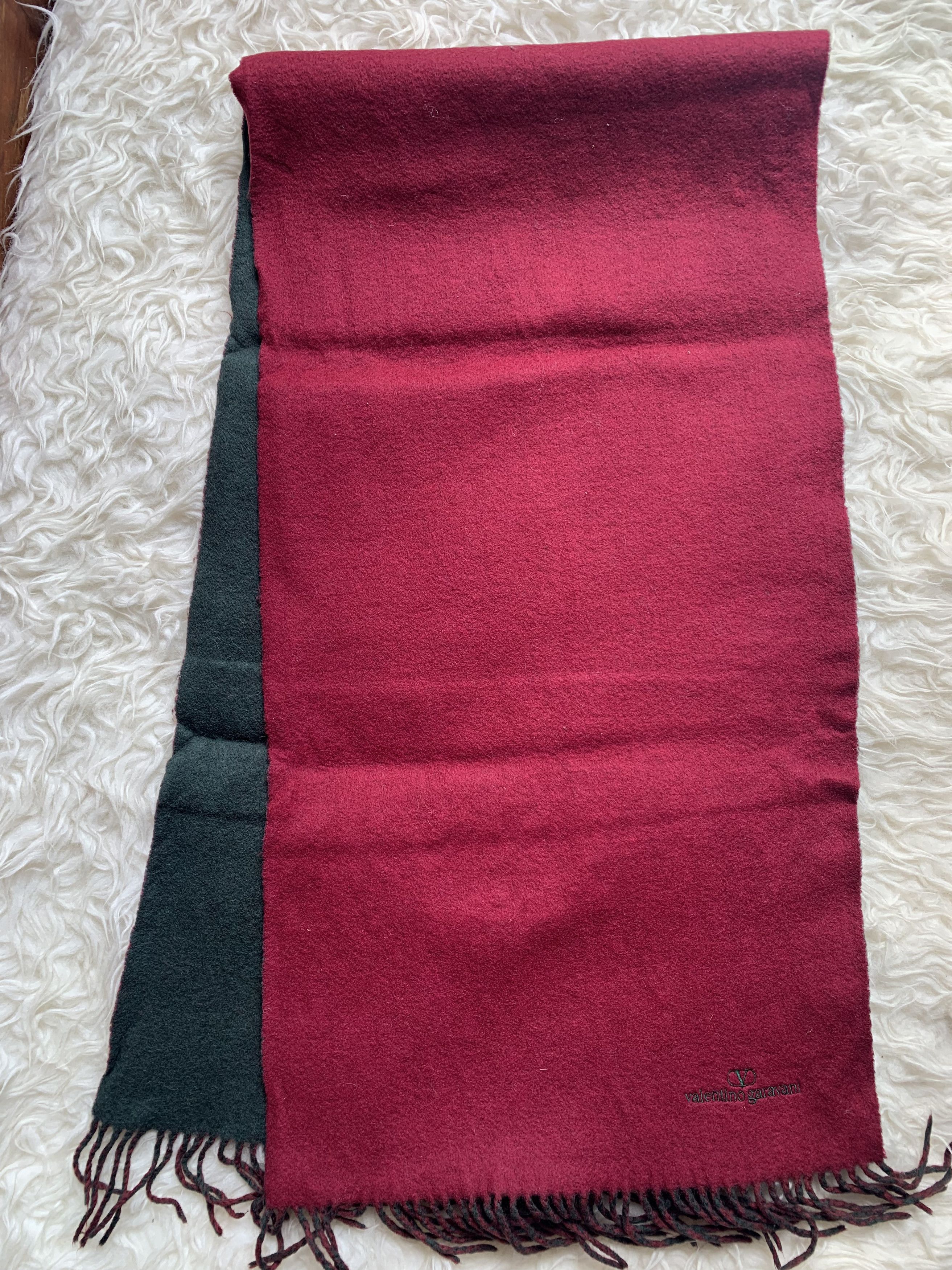 Valentino Valentino Garvani reversible Cashmere Scarf Red and Green Size ONE SIZE - 3 Thumbnail