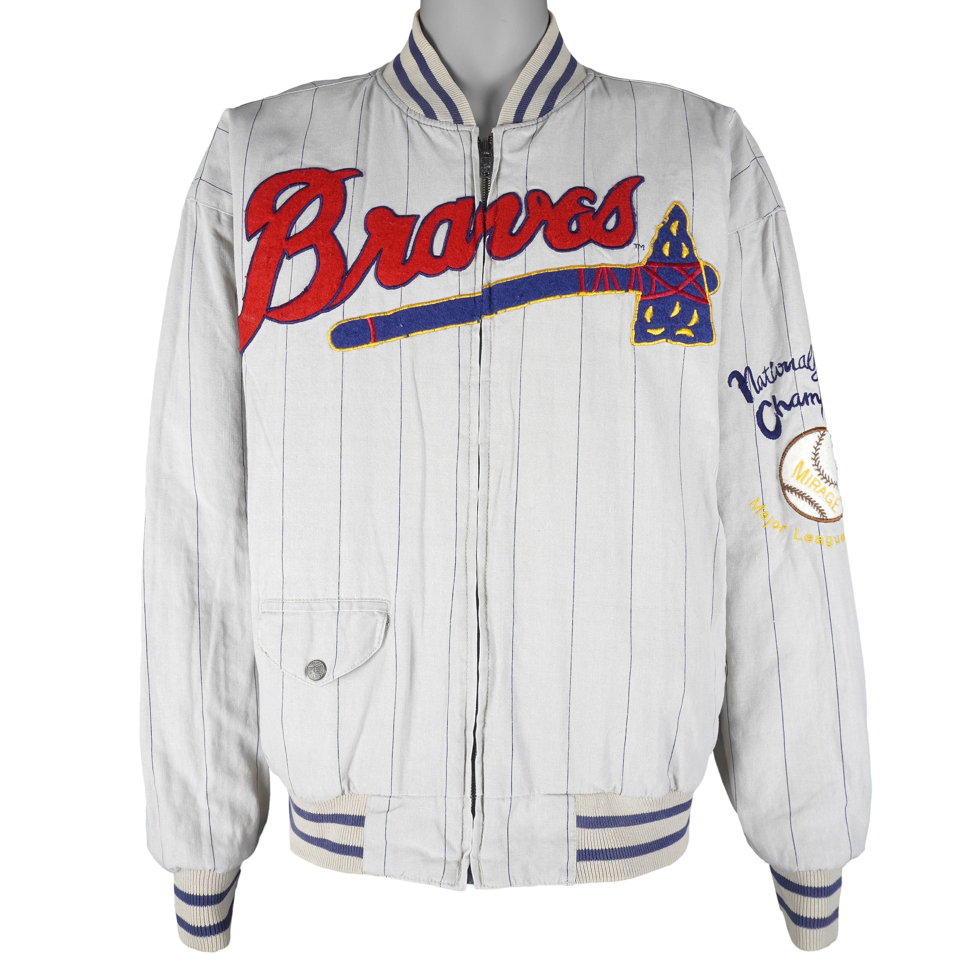 Mirage MLB - Atlanta Braves Reversible Jacket 1991 Size US L / EU 52-54 / 3 - 1 Thumbnail