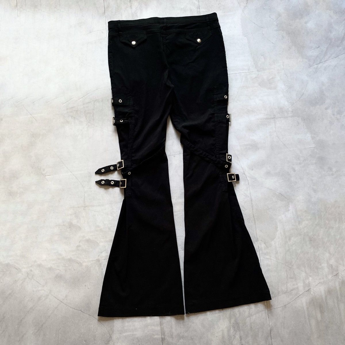 Cop Copine Y2K Punk Strap Opium Bootcut Pants Hysteric Glamour Style Size 32" / US 10 / IT 46 - 7 Thumbnail