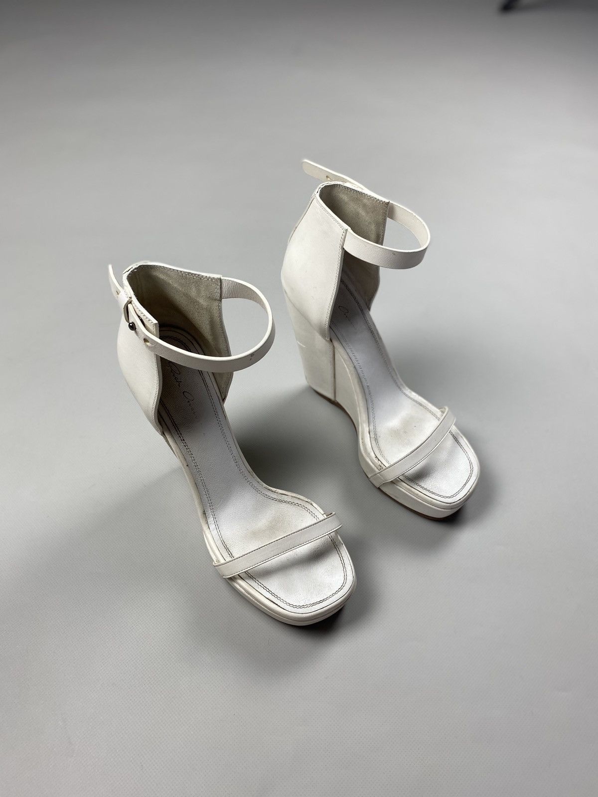 Rick Owens Rick Owens avant-garde ladies leather platform heels sandals Size US 9 / IT 39 - 2 Thumbnail