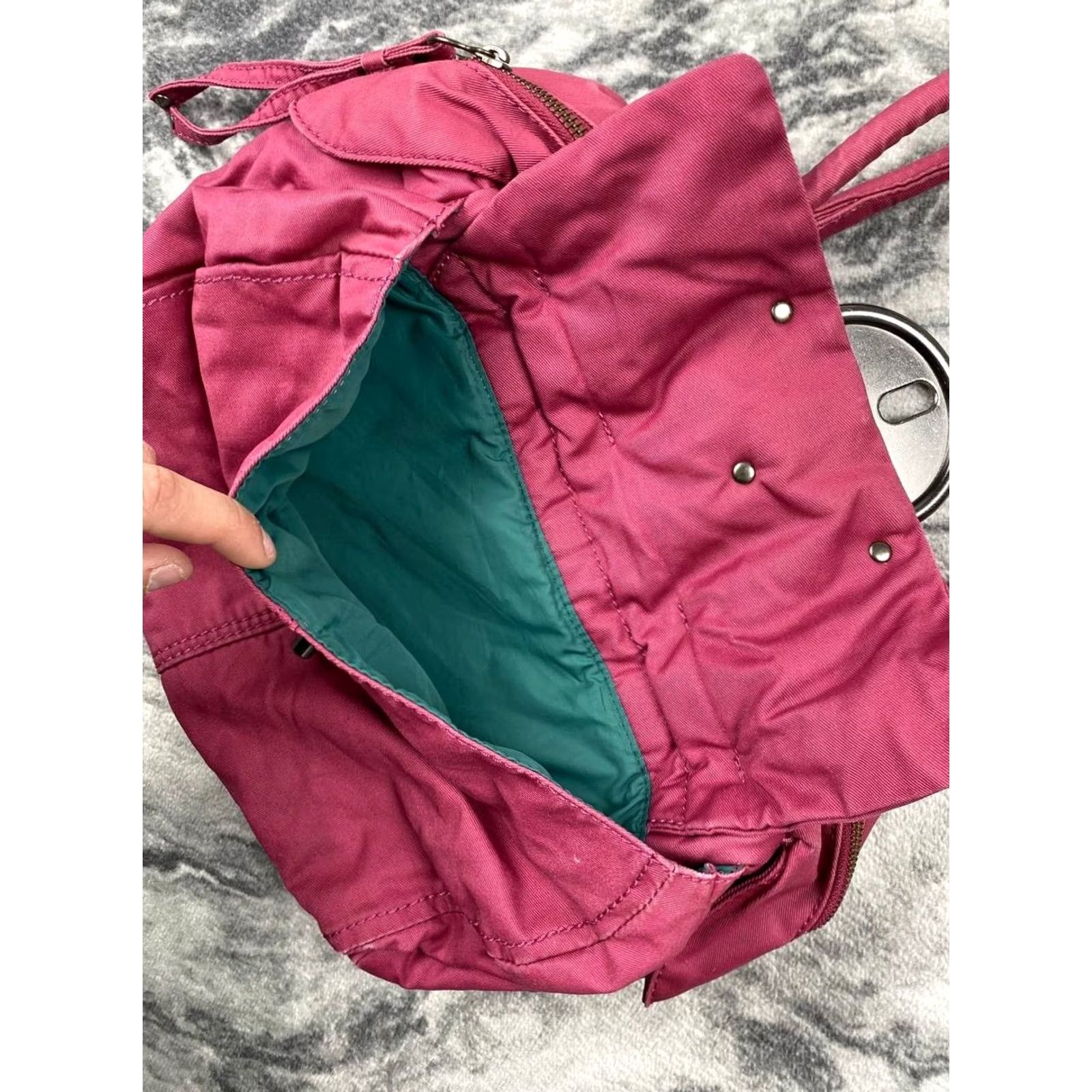Diesel VINTAGE Diesel Metal Logo Mini Hanbag Shoulder Bag Women Pink Leather Zipper 00s Y2K Size ONE SIZE - 5 Thumbnail