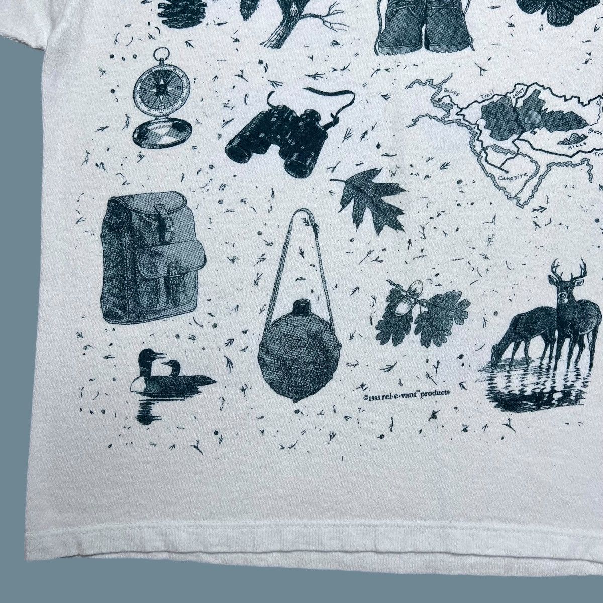 Vintage Vintage 1995 Relevant Products Nature Wear Double Sided Tee Size US S / EU 44-46 / 1 - 5 Thumbnail