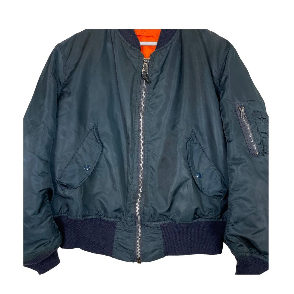 Alpha Industries × Vintage 💥ALPHA INDUSTRIES MA 1 FLIGHT RIOT BOMBER Size US L / EU 52-54 / 3 - 3 Thumbnail