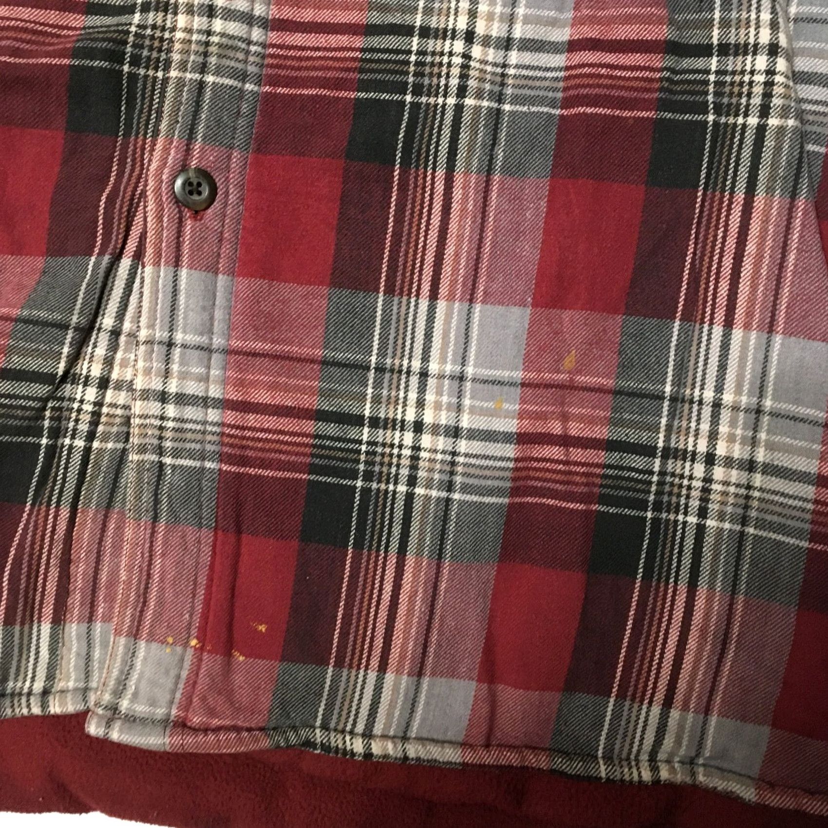 Vintage VINTAGE Wolverine Heavy Flannel Button-Down Shirt Jacket Shacket Pockets Brown Mens LG Size US L / EU 52-54 / 3 - 5 Thumbnail