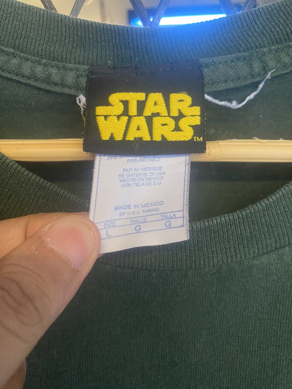 Star Wars × Vintage Vtg Yoda Star Wars Graphic T shirt Size US L / EU 52-54 / 3 - 3 Thumbnail