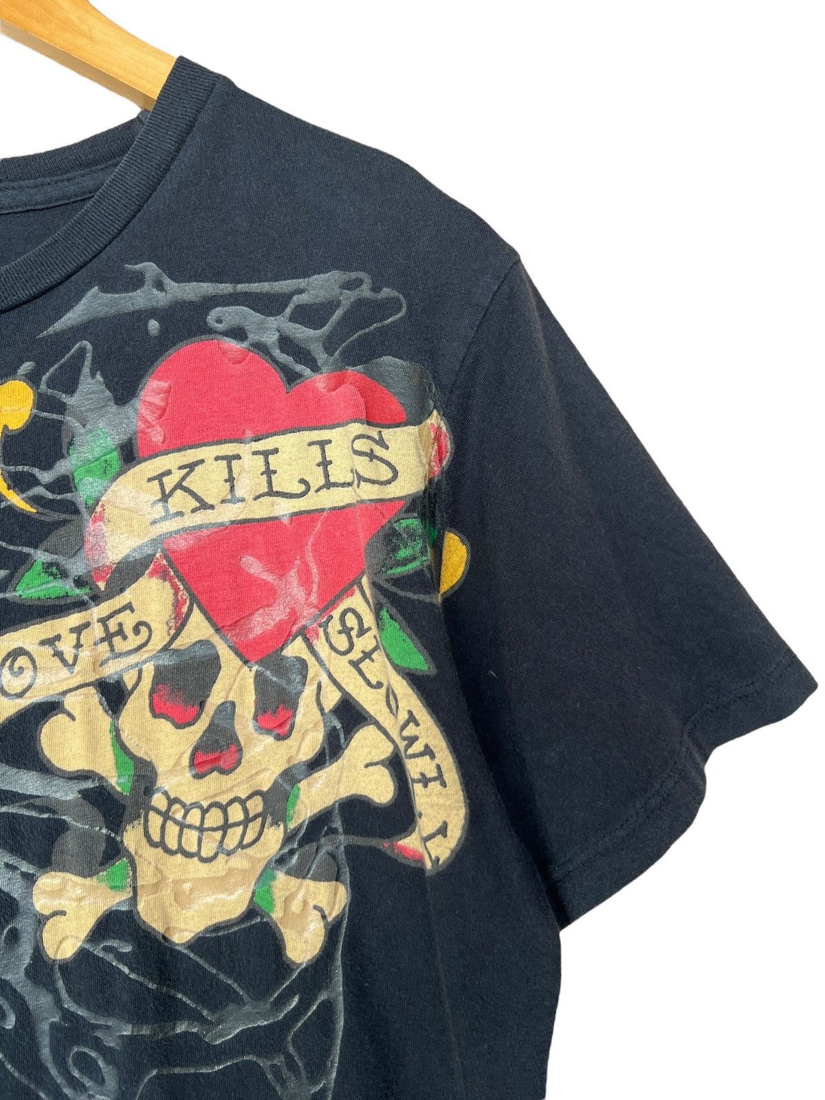 Ed Hardy Ed Hardy Spellout Bones Skull Skeleton Ovp Black Tee Size M Size US M / EU 48-50 / 2 - 6 Thumbnail