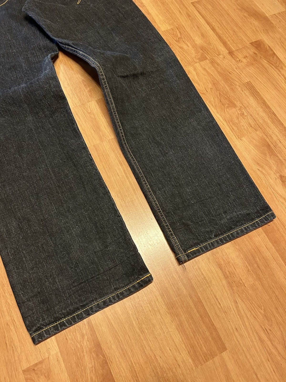 JNCO Crazy Y2K Baggy RocaWear Wide Leg Stones Denim Size US 32 / EU 48 - 3 Thumbnail
