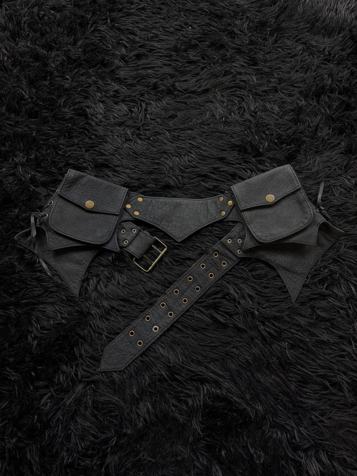 KMRii Kmrii Style Avant Garde Archive Leather Pocket Belt Bag Size ONE SIZE - 5 Thumbnail